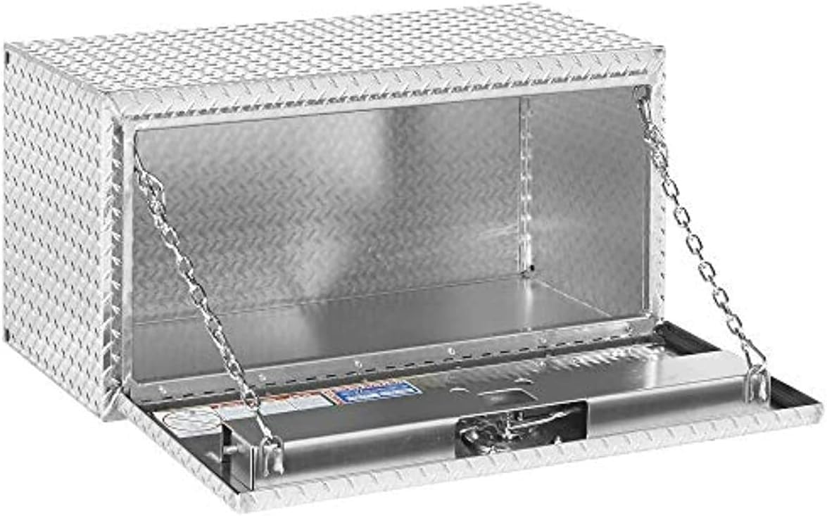 WEATHER GUARD 636002 Aluminum Underbed Tool Box - Durable Truck Storage for Tools & Equipment | Perfect for Pickup Trucks, Work Vans & RV Organization