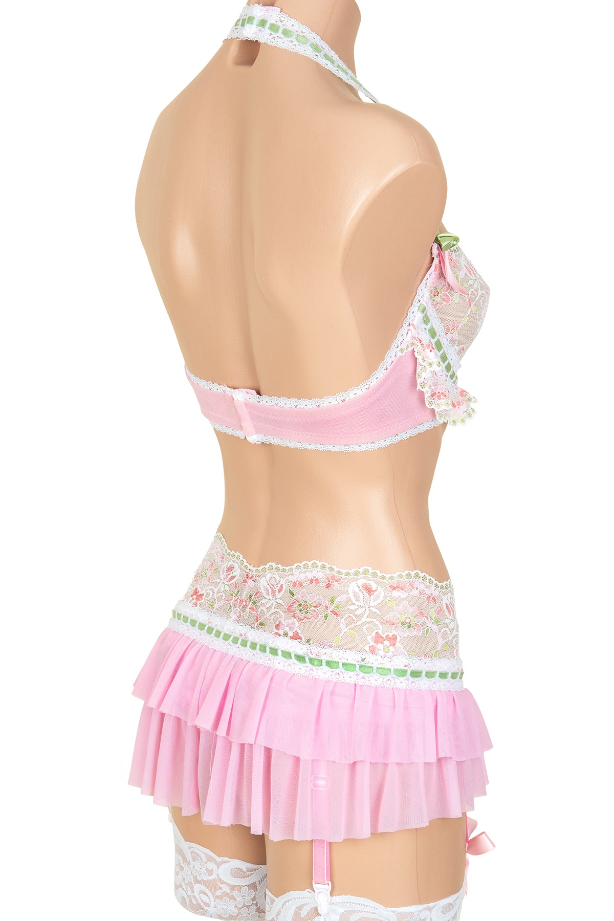 Marie Antoinette Underwire Halter Bra - Sexy Lace Push Up Bralette for Women, Comfortable Support & Lift, Perfect for Date Night, Club Wear & Special Occasions