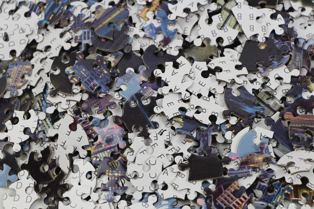 1000 Piece Jigsaw Puzzles for Adults - Christmas Joy Scenes & Famous Landmarks - Premium Round Art Puzzle (908 Iconic Places) - Perfect for Holiday Gifts, Family Bonding & Stress Relief