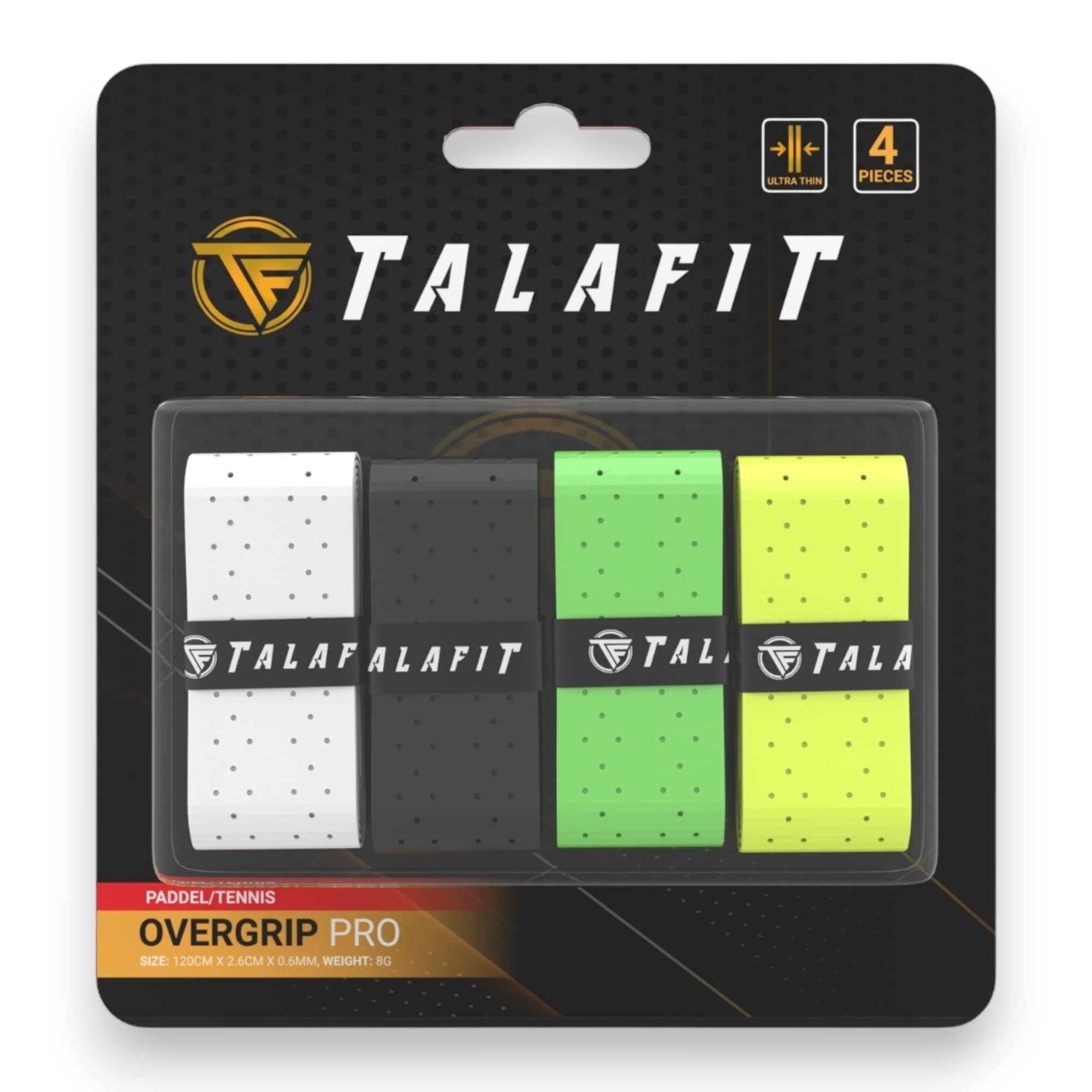 Overgrip PadDel TALAFIT - Perforated Padel Grip for Enhanced Control - Overgrip for Padel Rackets and Tennis - Ideal for Competitive Matches and Training Sessions