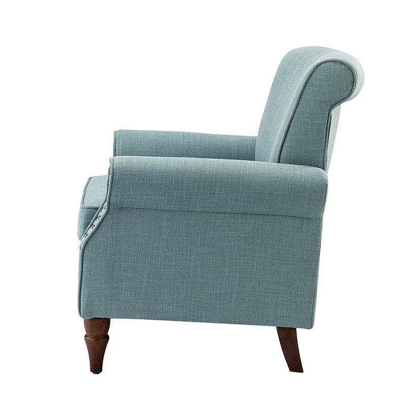 Hypanis Upholstered Armchair with Solid Wood Legs - Modern Living Room Accent Chair for Home, Office & Reading Nook - Comfortable Lounge Chair for Relaxing & Decor