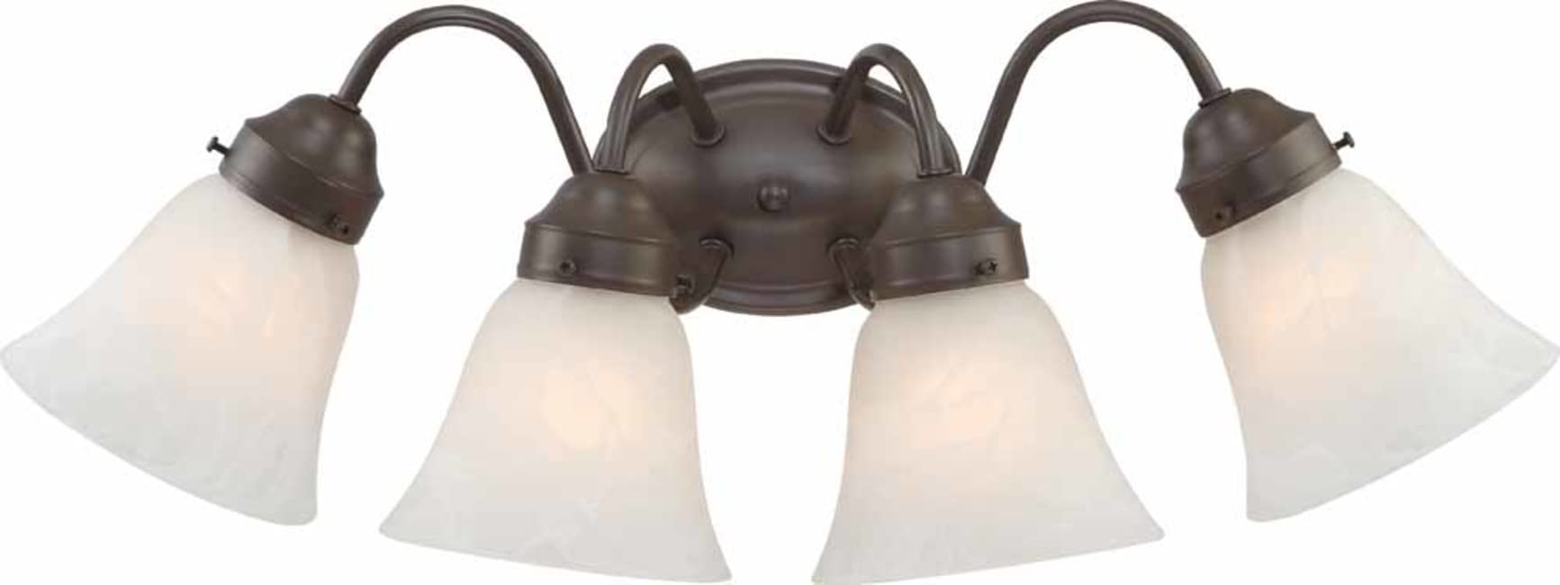 Lenor 4-Light Antique Bronze Wall Sconce Bathroom Vanity Light Fixture - Perfect for Bathroom, Powder Room & Dressing Area Lighting