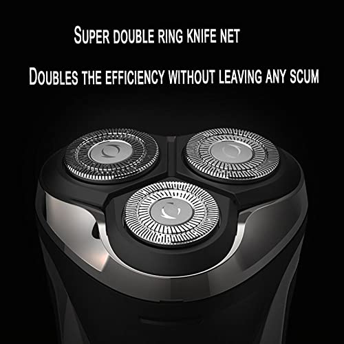 Waterproof Electric Head Shaver for Bald Men - Rechargeable Rotary Razor for Wet/Dry Shaving, Powerful Men's Grooming Kit | Perfect for Travel, Gym & Daily Facial Hair Care