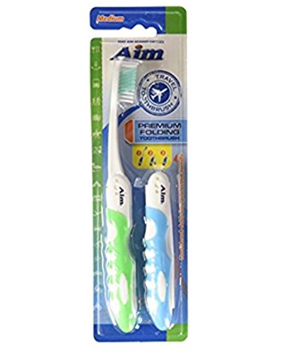 Premium Travel Toothbrush with Case - Compact, Foldable & Eco-Friendly for On-The-Go Oral Care - Perfect for Camping, Gym, Office & Airplane Travel