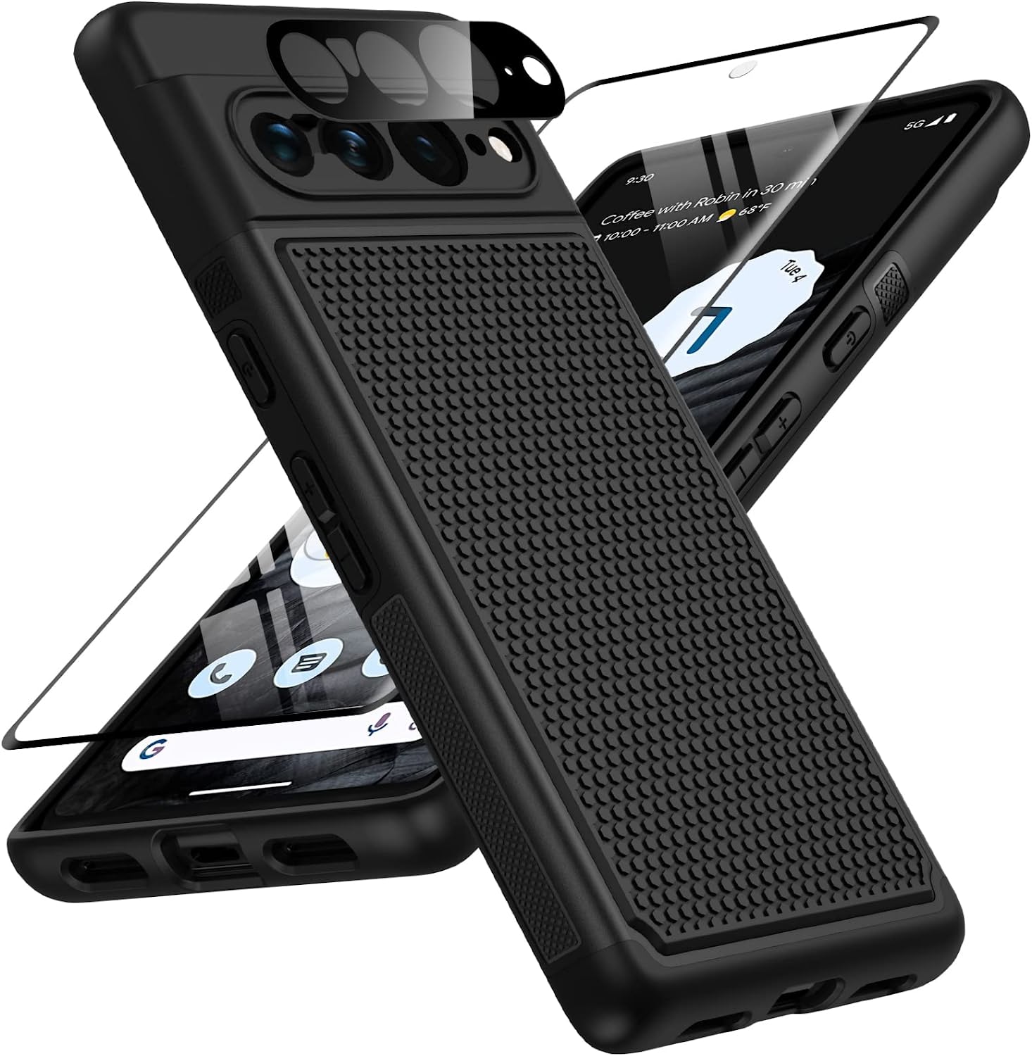 Google Pixel 7 Pro Case - Rugged Dual Layer Protective Phone Cover with Shockproof Design (Matte Black) | Perfect for Outdoor Adventures, Work & Daily Use