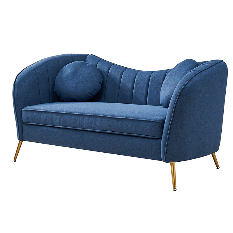 Emilio Contemporary Tufted Back Loveseat - Elegant & Comfortable Small Sofa for Living Room, Bedroom or Office - Perfect for Relaxing & Entertaining Guests