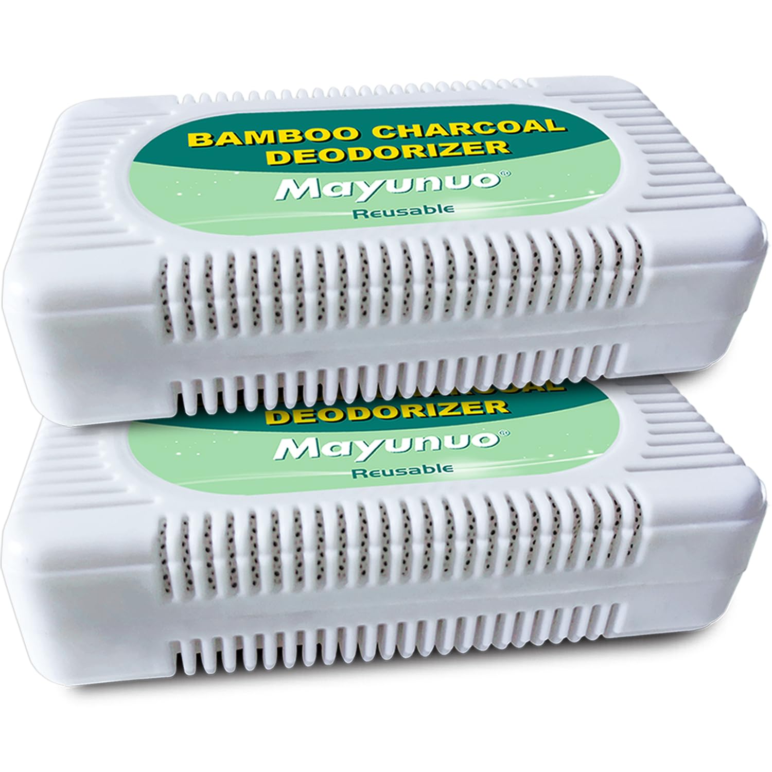 Best Refrigerator Deodorizer - Powerful Fridge Odor Eliminator & Air Freshener for Refrigerator & Freezer (2 Pack) - More Effective Than Baking Soda | Keeps Food Fresh & Eliminates Smells in Kitchen, RV, Dorm