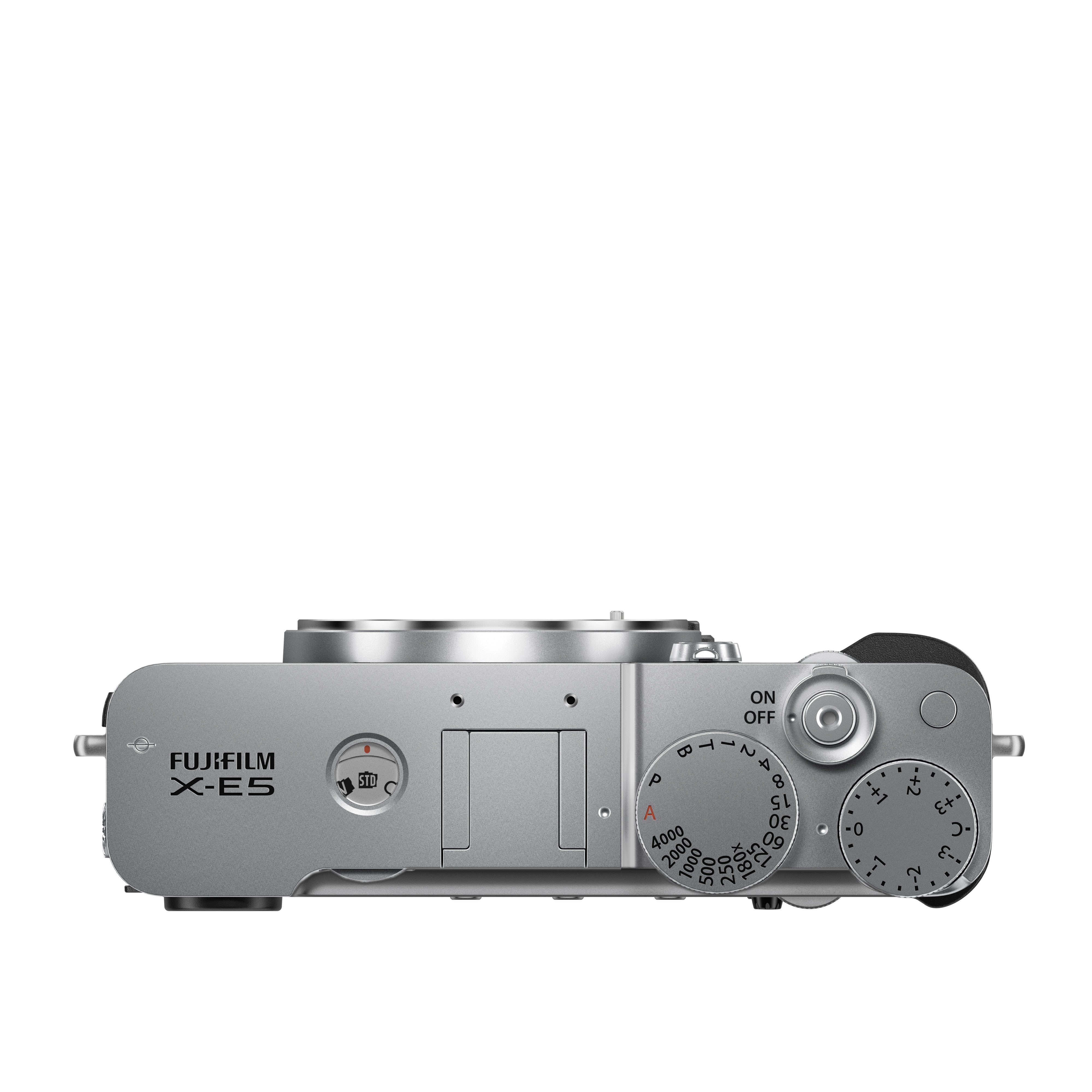 Fujifilm X E5 Mirrorless Digital Camera with Interchangeable Lens - Silver | Compact & Lightweight for Travel, Street Photography & Vlogging
