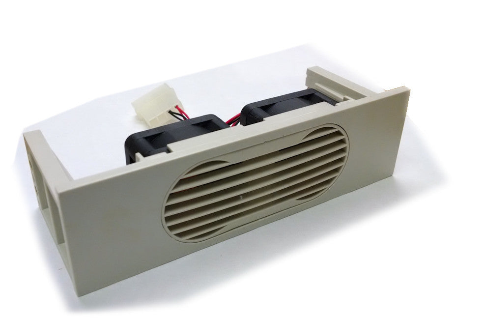 Spire Bay 2-Fan Hard Drive Cooler - Beige (Model HD04020S1H4) | PC Cooling Solution for Gaming Rigs & Workstations