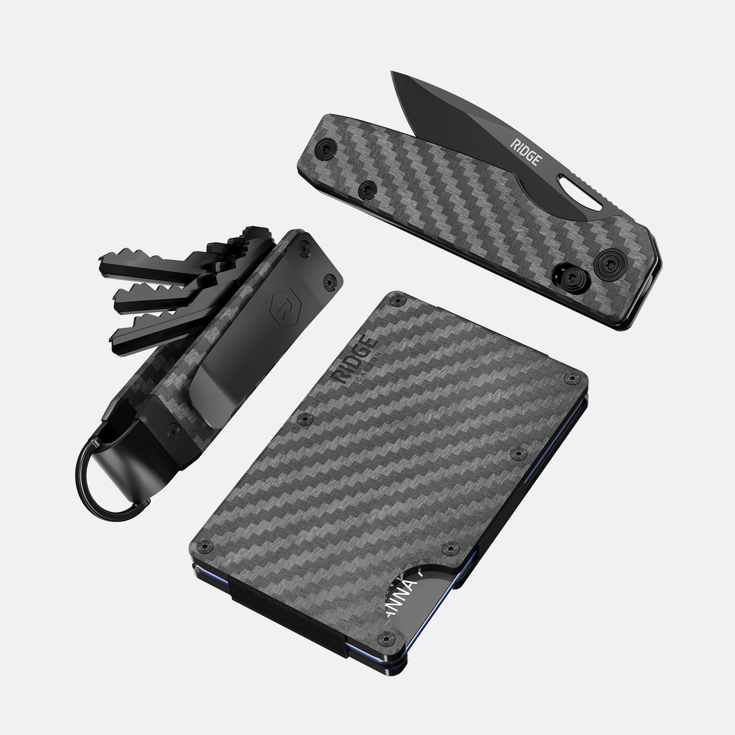Premium Carbon Fiber 3K Survival Kit - Emergency Preparedness Gear for Outdoor Adventures, Camping & Hiking