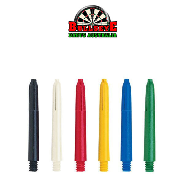 Bullseye Darts Colored Nylon Shafts - 34mm Short Dart Shafts for Precision Throwing | Perfect for Steel Tip Darts, Bars, and Competitive Play