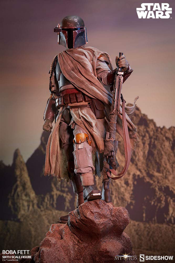 Sideshow Star Wars Mythos Boba Fett 1/6 Scale 12-Inch Premium Collectible Action Figure - Perfect for Display, Gifts & Star Wars Fans Collection