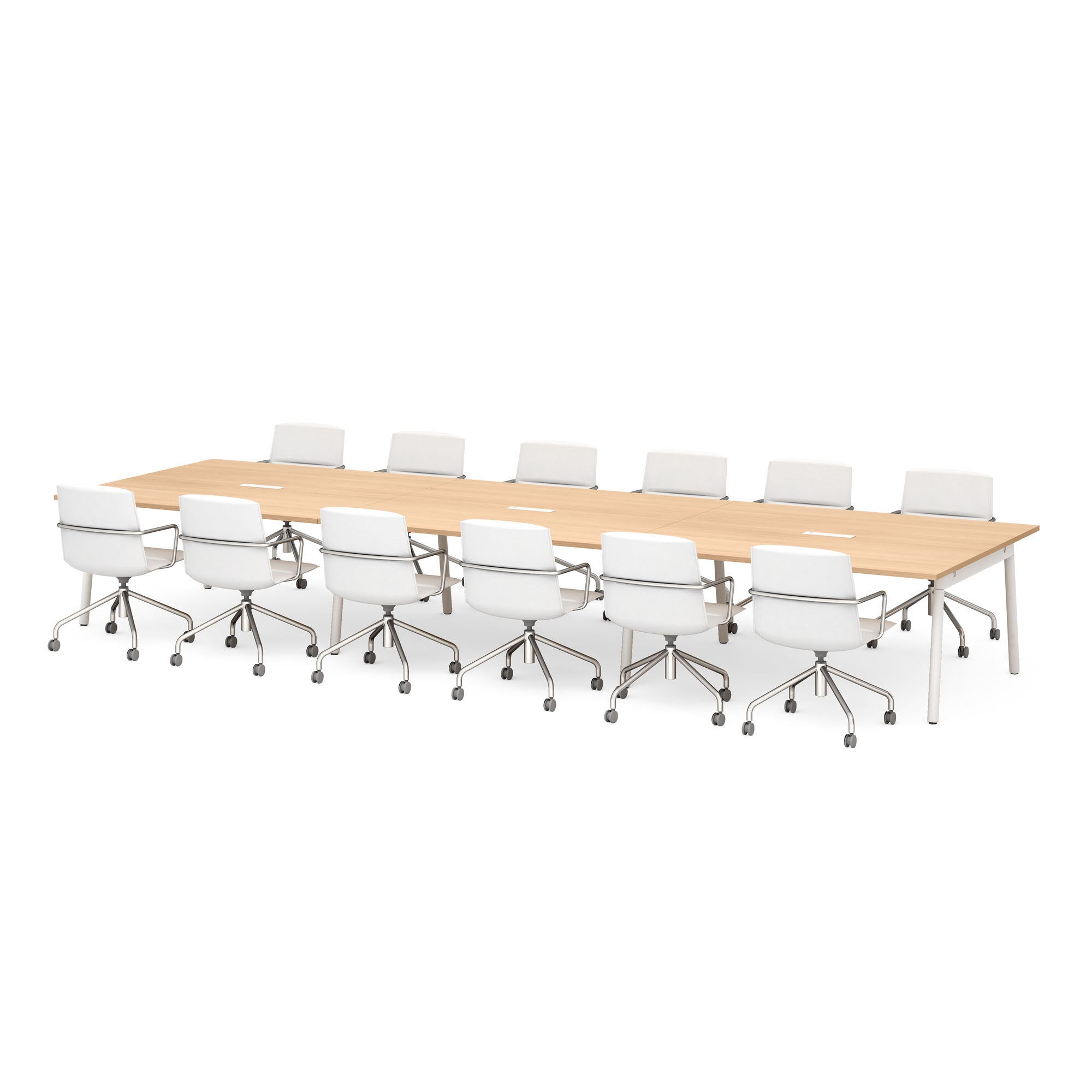 Premium Series A Scale Rectangular Conference Table - Modern Office Furniture for Meetings & Collaborative Workspaces