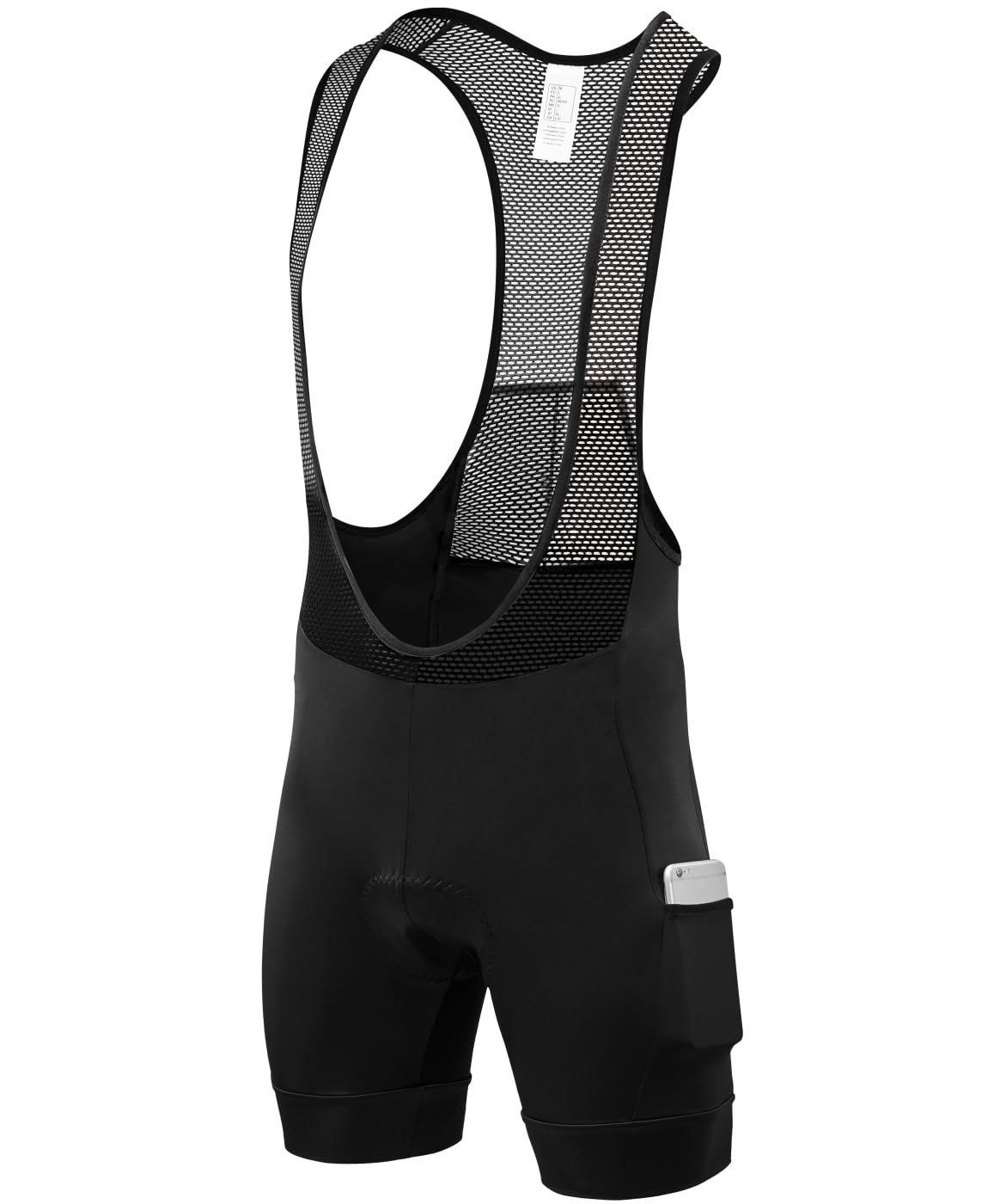 **Qualidyne Men's Cycling Bib Shorts - 4D Padded Road Bike Bibs with Pockets, UPF50+ Sun Protection - Perfect for Long-Distance Riding & Training**