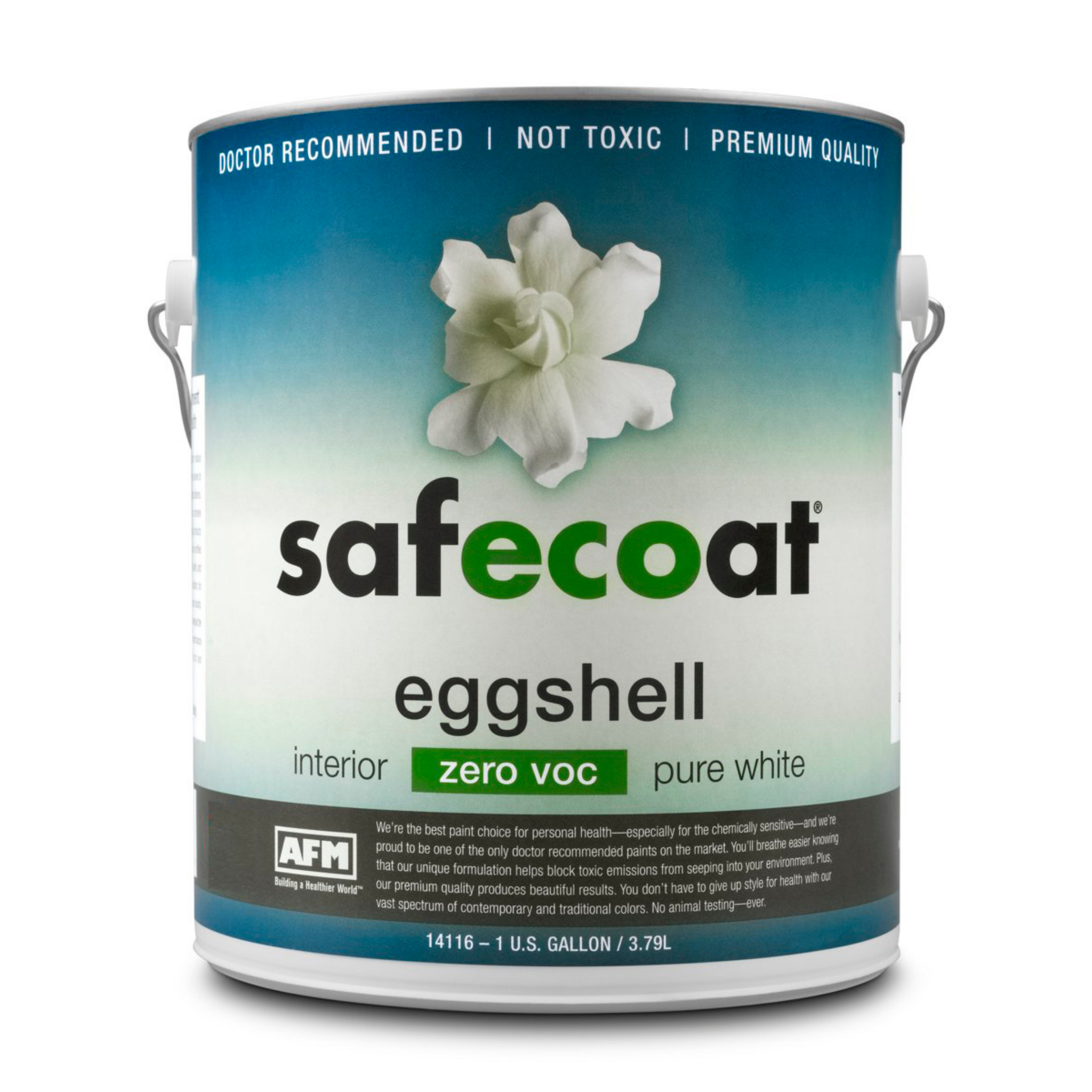 AFM Safecoat Zero VOC Interior Paint - Premium White for Walls & Ceilings | Eco-Friendly, Non-Toxic Home Painting Solution for Bedrooms, Living Rooms & Nurseries
