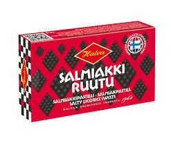 Premium Halva Salmiakkiruutu Salmiakki Liquorice Candy - 8 Boxes of 34g Each - Perfect for Gifts, Snacking & Nordic Treat Lovers