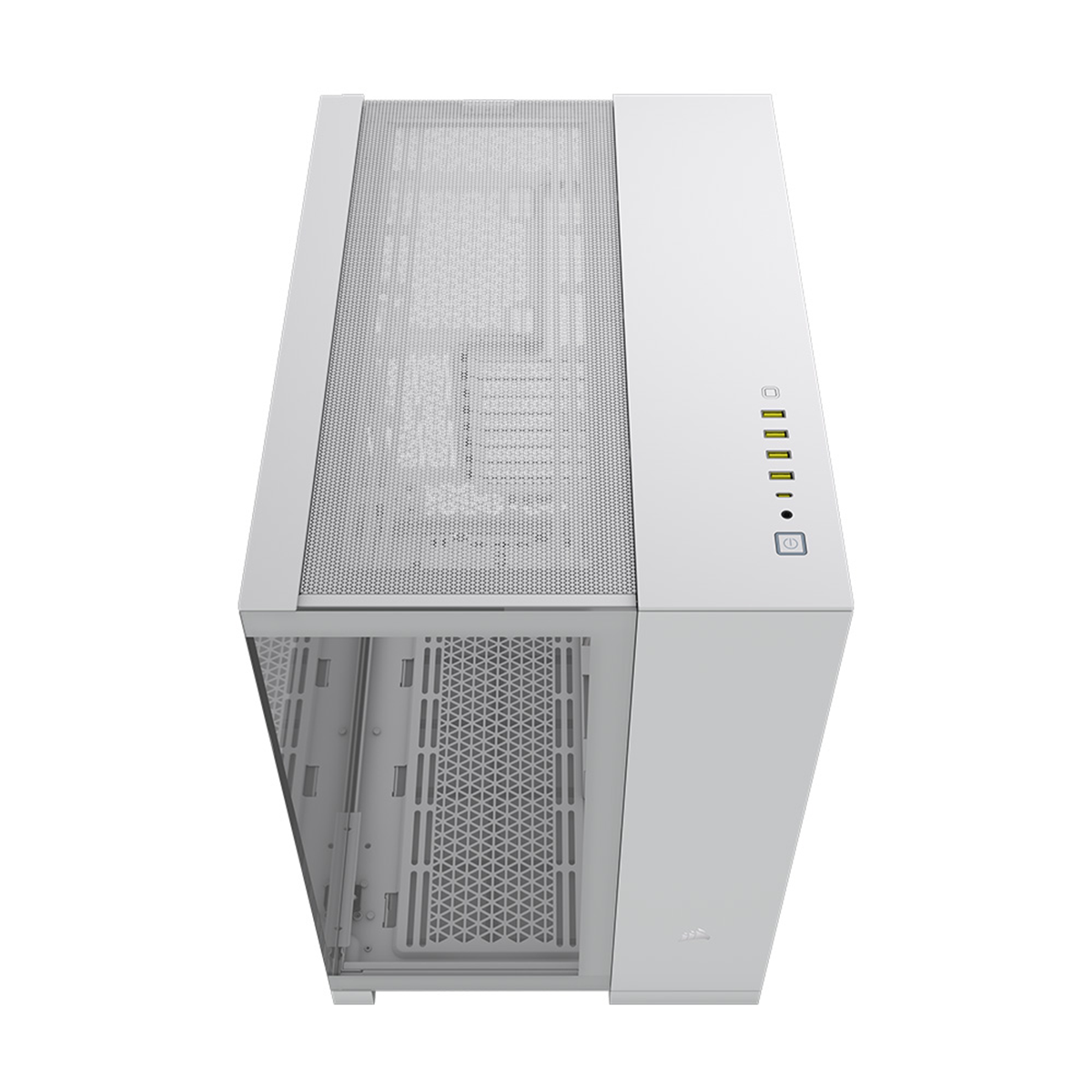 Corsair 6500X Mid Tower PC Case - Tempered Glass Side Panel, White - Perfect for Gaming Rigs & High-Performance Builds