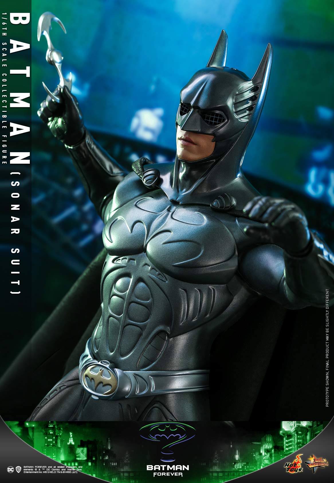 Hot Toys 1:6 Scale Batman Sonar Suit Action Figure - Batman Forever Movie Collectible, Multicolor - Perfect for Display, Gifts & DC Comics Fans