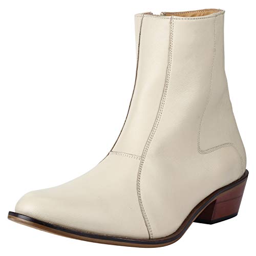 LIBERTYZENO Men's Plain & Snake Print Leather Retro Dress Boots - High Ankle Vintage Style for Formal & Casual Wear - Perfect for Easter Gifts, Office, Date Night & Special Occasions