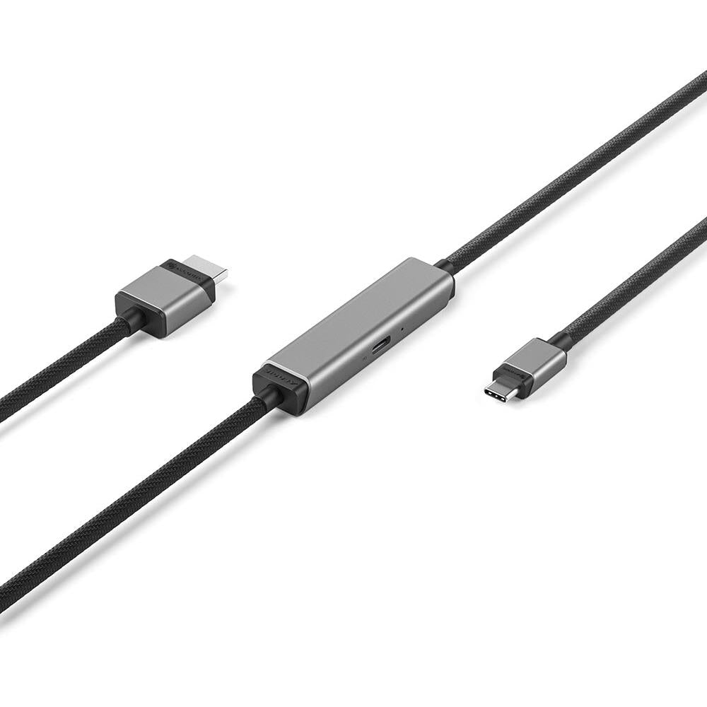 Alogic Ultra USB C to HDMI Cable 4K 60Hz, 1M Thunderbolt 3/4 Compatible with 100W Fast Charging - Perfect for MacBook Pro, iPad Pro, Samsung Galaxy & More