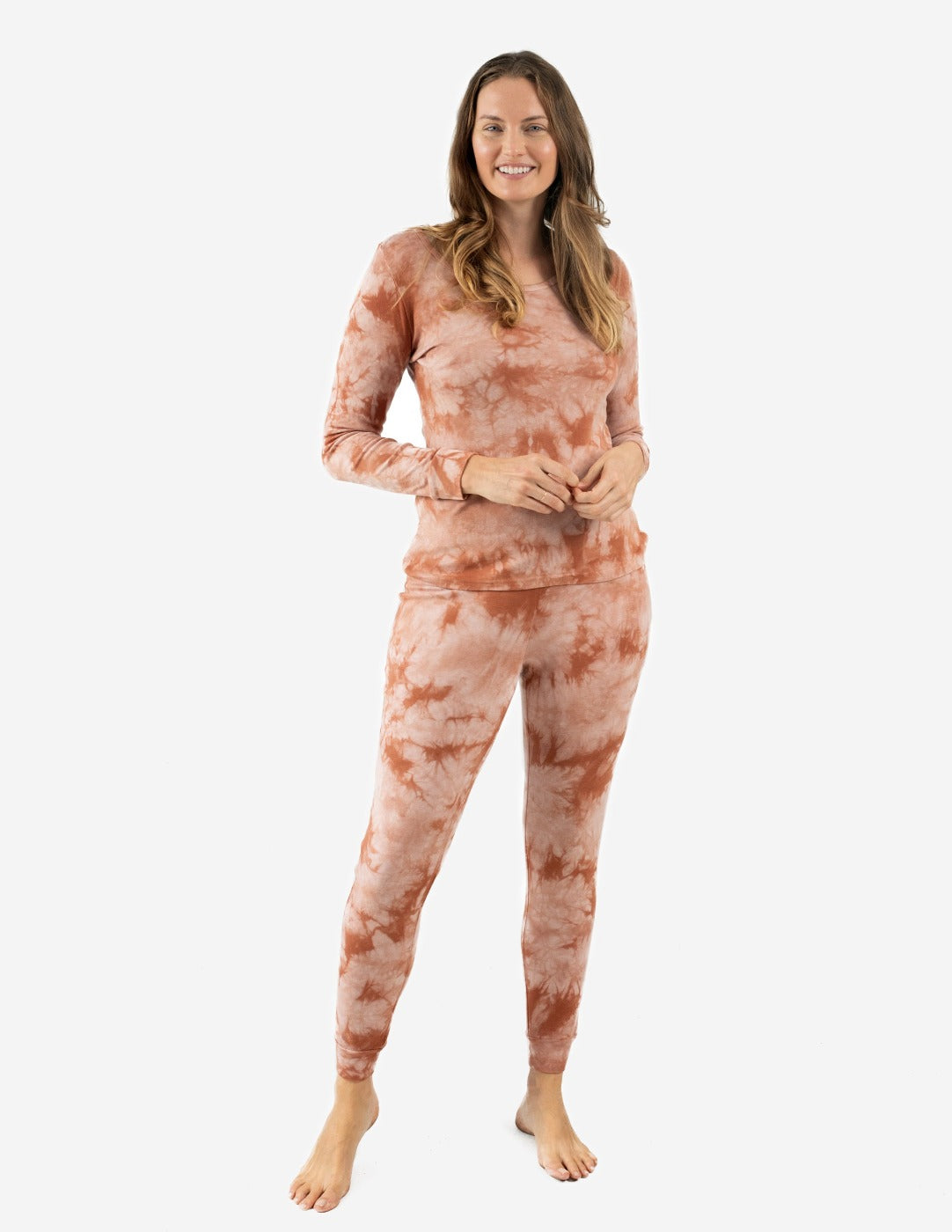 Tie Dye Matching Family Pajama Set - Soft Cotton Sleepwear for Women, Men & Kids - Cozy Christmas Holiday Pajamas for Family Photos & Matching Outfits