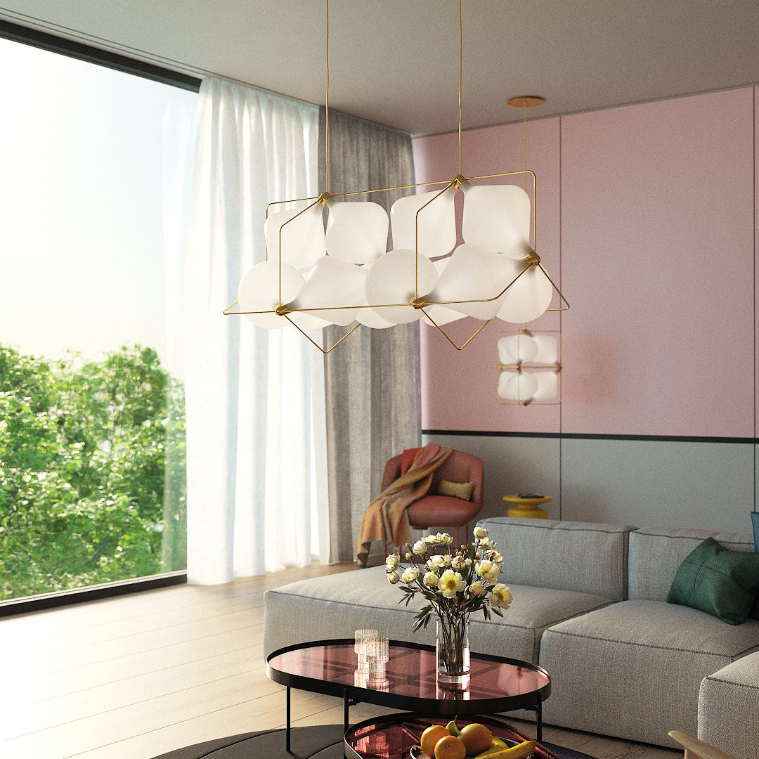 Stylish Clover Pendant Lamp - Modern 4-Leaf Clover Design Ceiling Light Fixture for Kitchen Island, Dining Room & Bedroom Decor