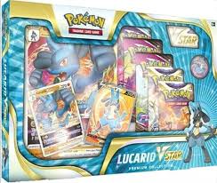 Pokemon Lucario Vstar Special Collection Box - Exclusive Trading Cards, Stickers & Collectibles | Perfect for Pokemon Fans, Gift Giving & Card Battles