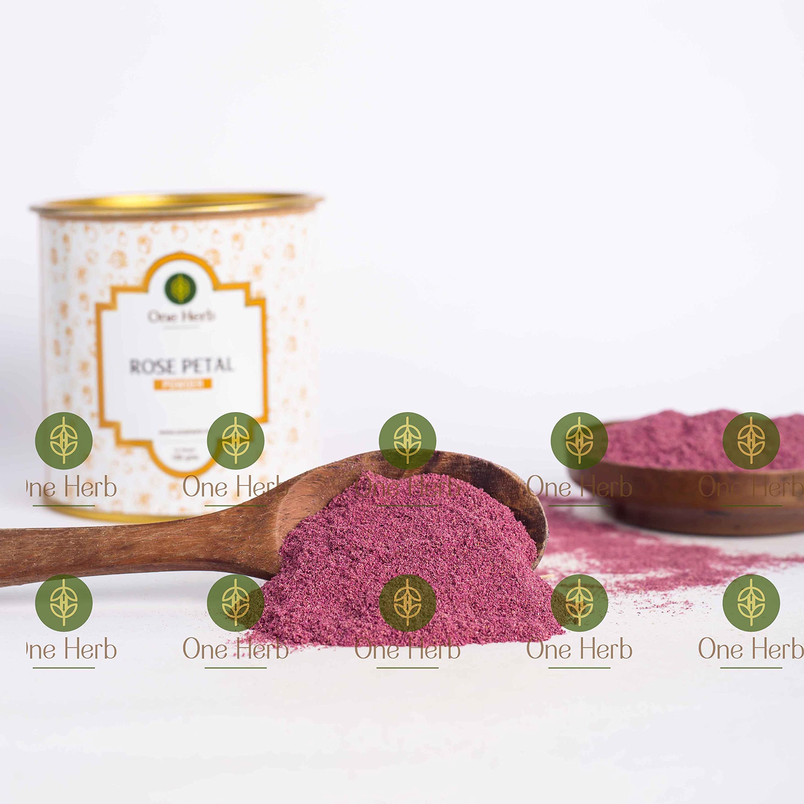 Organic Rose Petals Powder 100g - Natural Face Mask & Skin Care Exfoliator for Wrinkles & Blemish Lightening | DIY Beauty, Spa Treatment, Aromatherapy