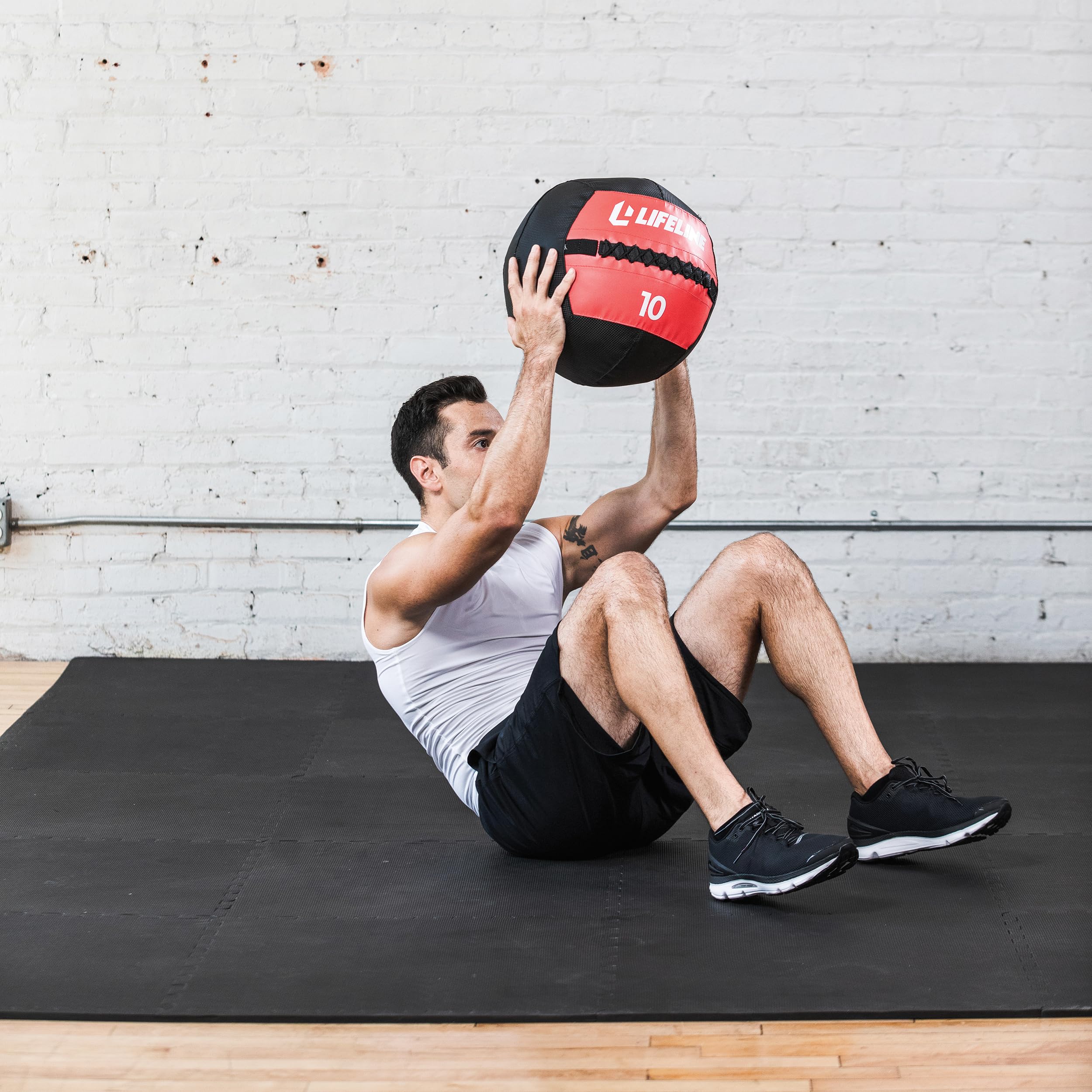 Lifeline Fitness Wall Ball - Weighted Exercise Ball for CrossFit, Core Strength & Full Body Workout - Available in Multiple Weights - Perfect for Home Gym, Functional Training & Plyometric Exercises