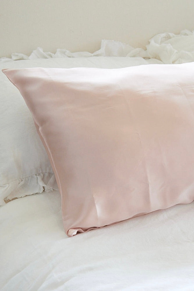 100% Pure Silk Beauty Pillowcase Blush Pink 19