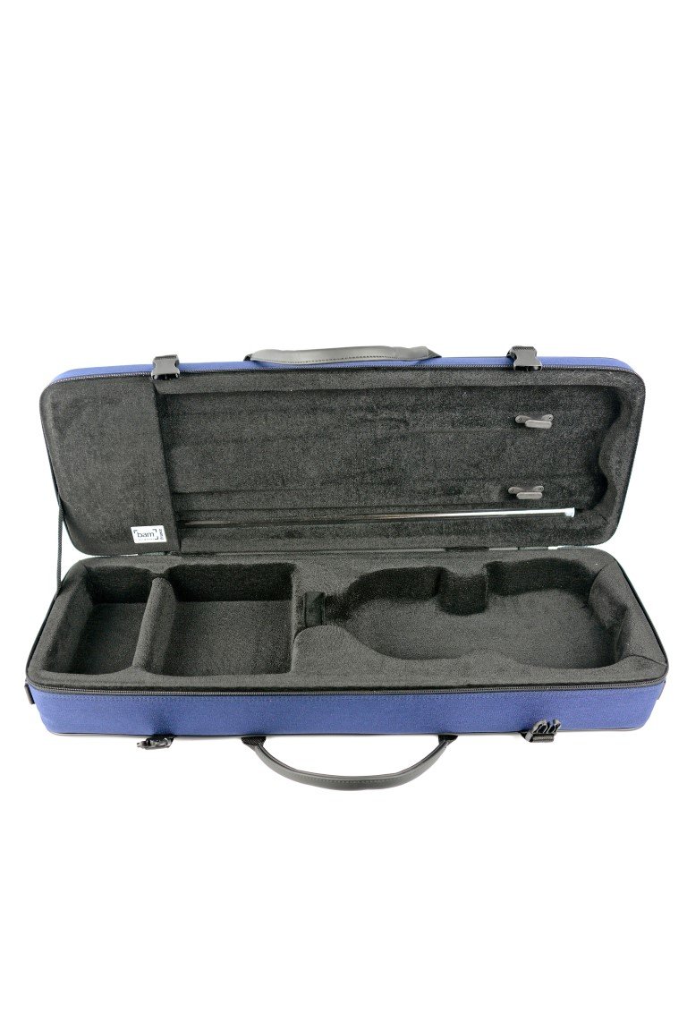 Bam Classic Violin Case - Durable Navy Blue Violin Case with Padded Interior - Perfect for Musicians, Students & Professional Violinists - Great for Travel, Performances & Storage