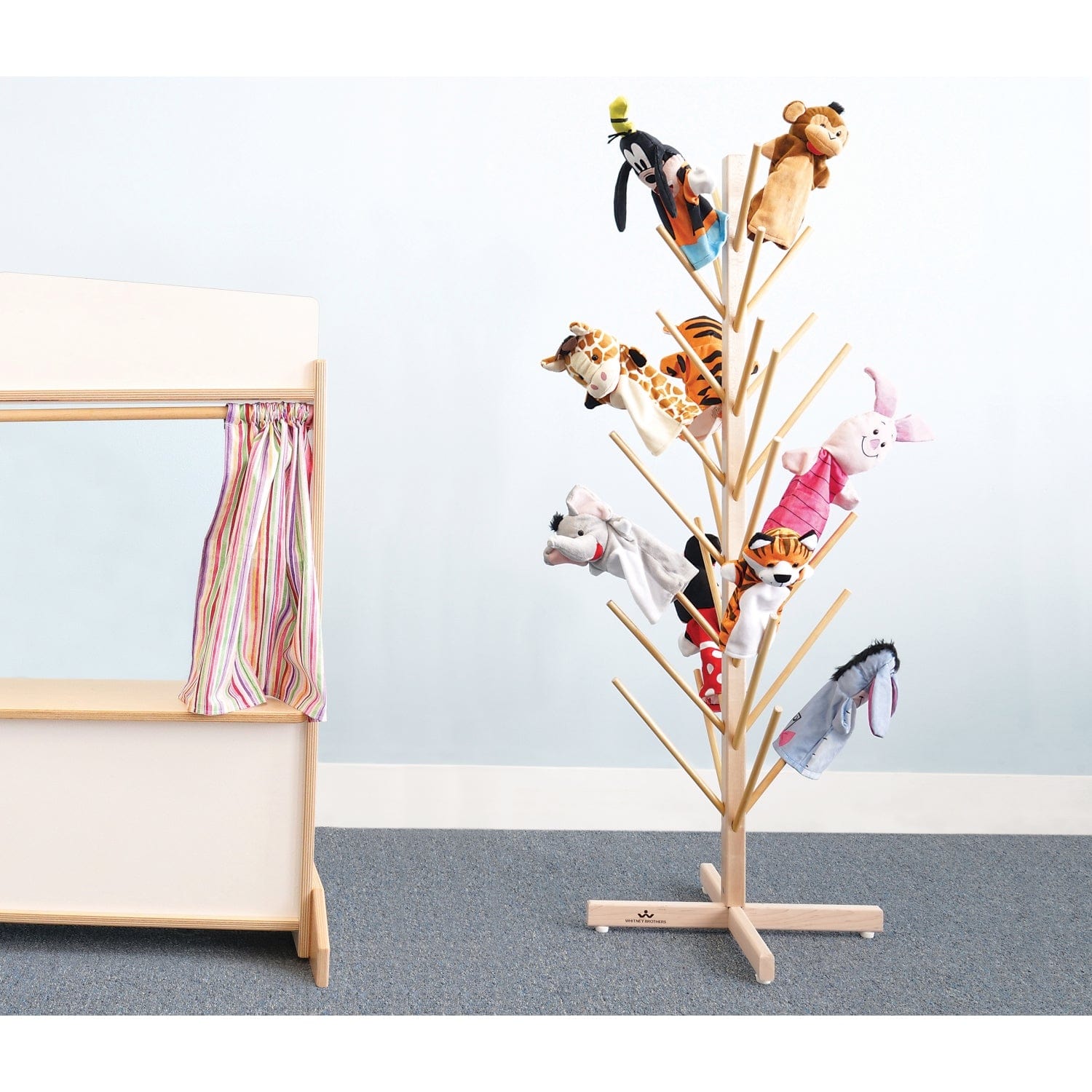 Puppet Tree - Handmade Wooden Puppet Theater for Kids | Creative Pretend Play & Storytelling | Perfect for Home, Classroom & Daycare