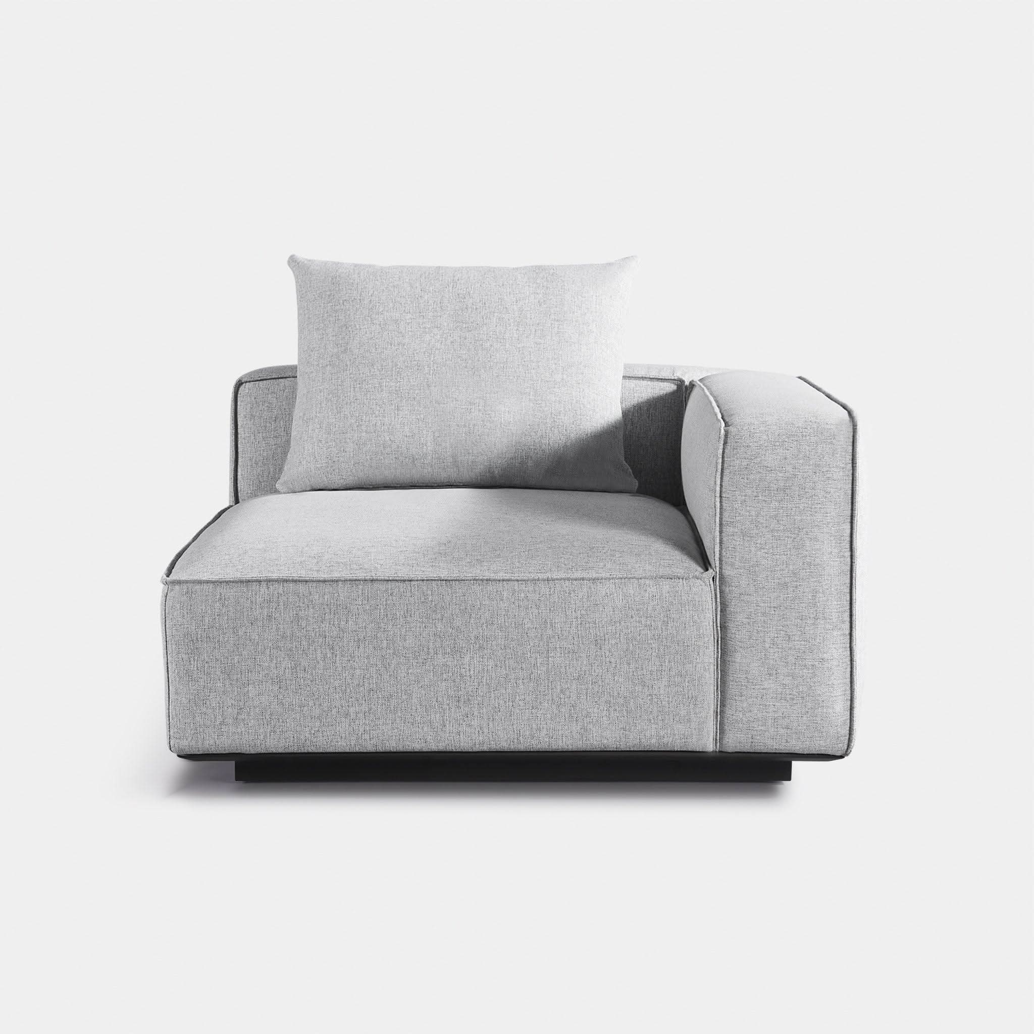 Santorini Outdoor Corner Right Sectional Sofa Set - Modern Patio Furniture for Garden, Backyard, and Poolside Relaxation