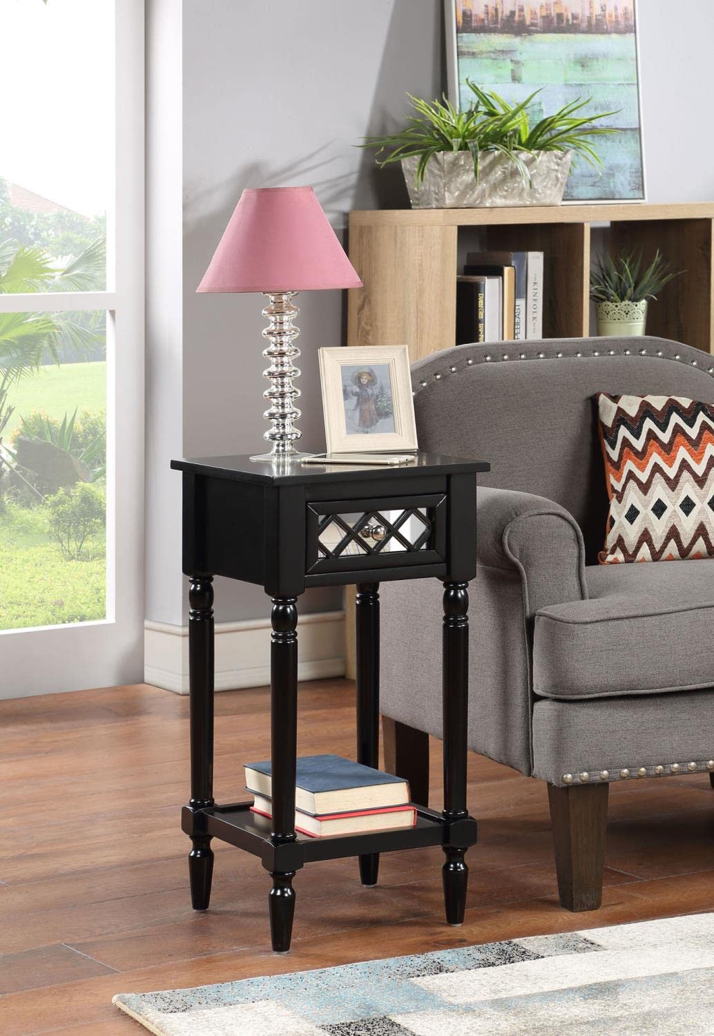 French Country Khloe Deluxe 1-Drawer Accent End Table 14