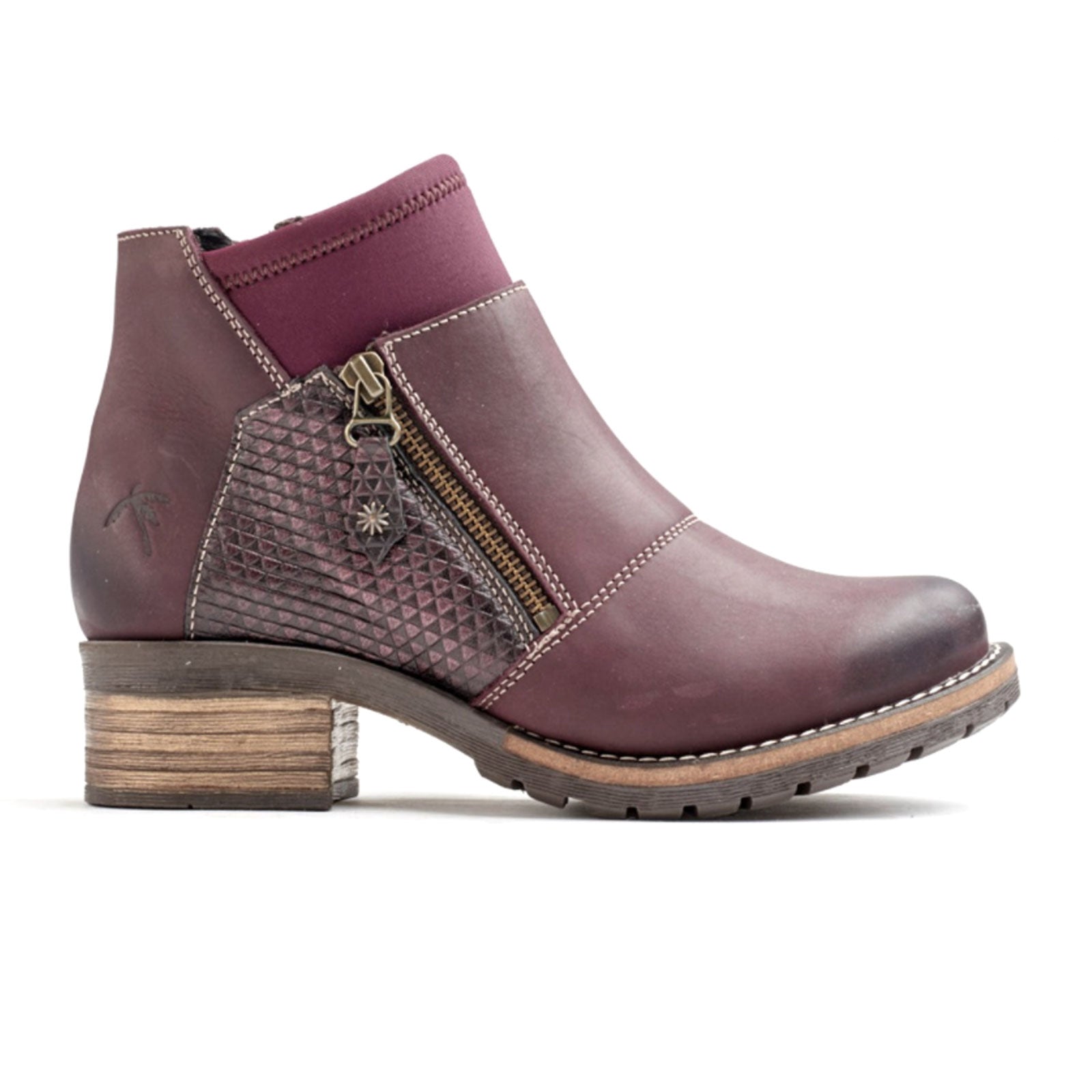 Dromedaris Kihana Women's Metallic Violet Ankle Boots - Stylish & Comfortable for Casual Wear, Office & Night Out