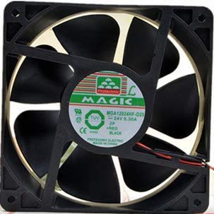 MGA12024HF-025 24V 12CM Cooling Fan for Magic 12038 Inverter - High Performance 0.3A DC Brushless Fan - Perfect for Electronics Cooling, PC Cases, and Server Racks