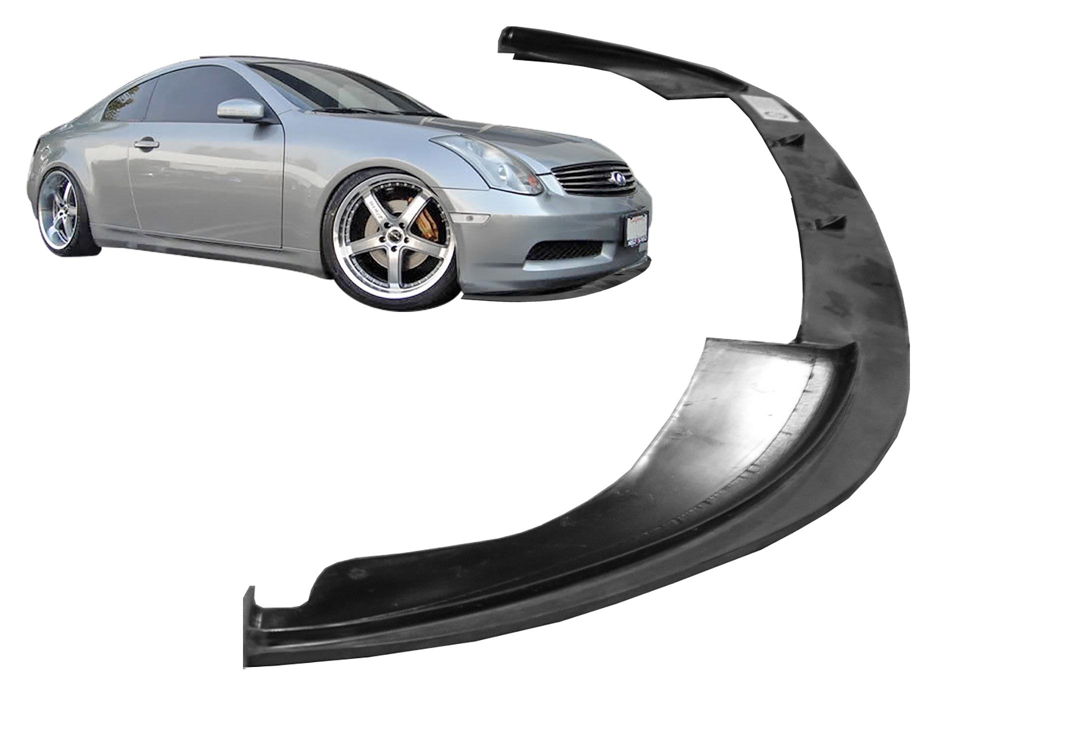 2003-2007 Infiniti G35 Coupe Front Bumper Lip Splitter | OEM Non-Sport Fascia Replacement | Part #1036030SP | Perfect for Car Upgrades & Street Racing Style