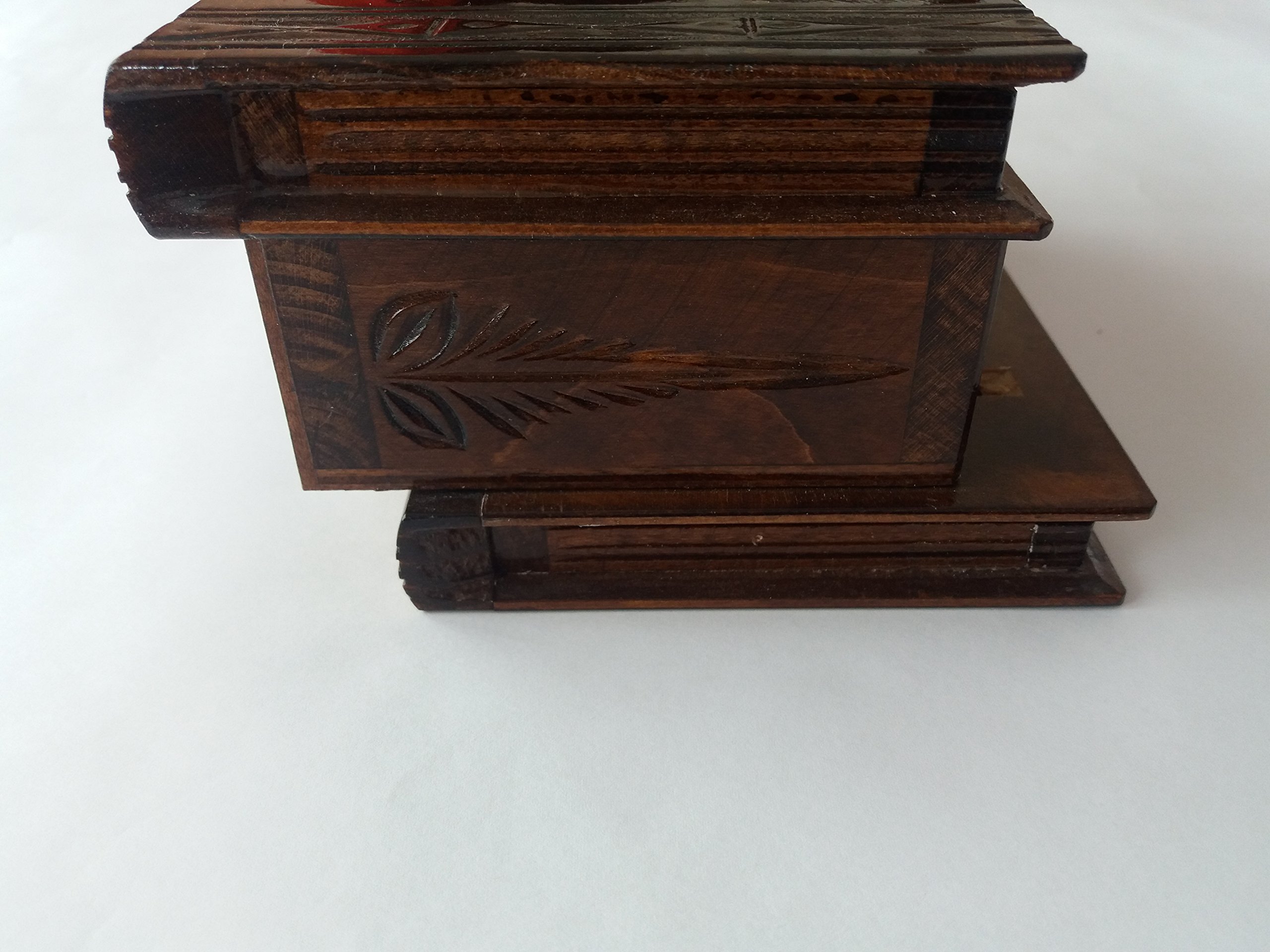 Magic Puzzle Jewelry Box - Secret Tricky Carved Wooden Brain Teaser Gift for Adults (Chocolate Brown) | Perfect for Treasure Hunts, Escape Rooms & Mind-Challenging Games