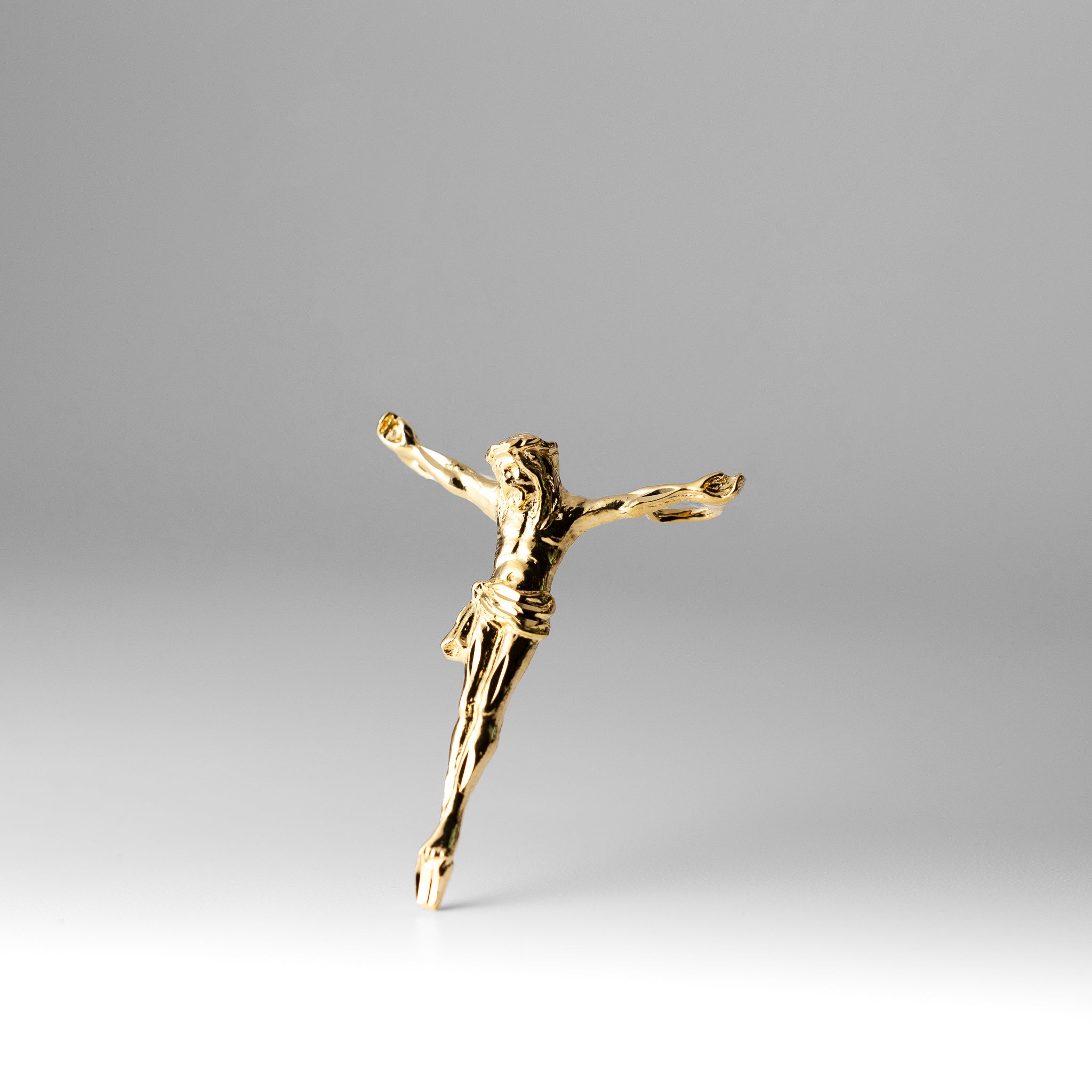 1201 Gold Jesus Christ Pendant Necklace - Religious Jewelry for Men & Women - Perfect for Church, Gifts & Daily Wear