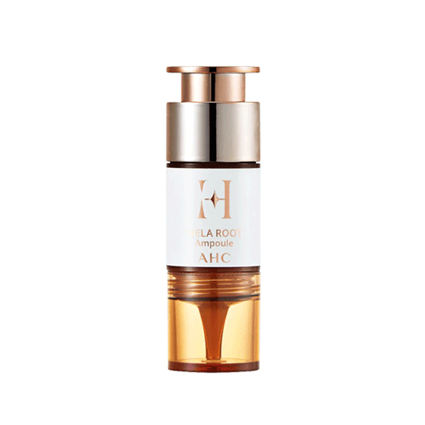 AHC H Mela Root Ampoule 10ml - Brightening Serum for Dark Spots & Hyperpigmentation - Korean Skincare for Face & Neck - Perfect for Night Routine & Anti-Aging Care