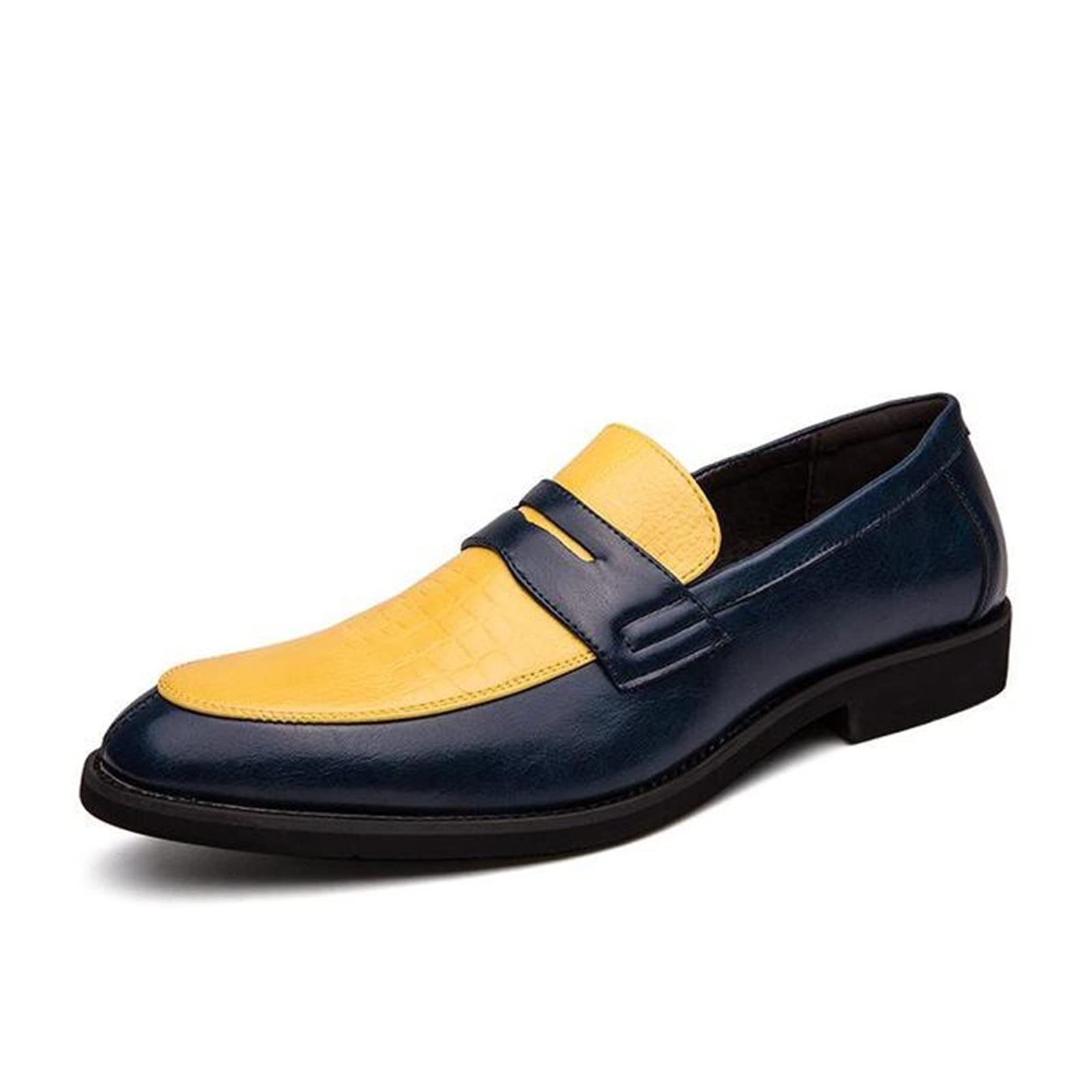 Premium Men's Oxford Dress Shoes - Genuine PU Leather Formal Business Shoes for Wedding & Office - Pointed Toe Loafers Size 38-48 - Perfect for Business Meetings, Weddings & Special Occasions