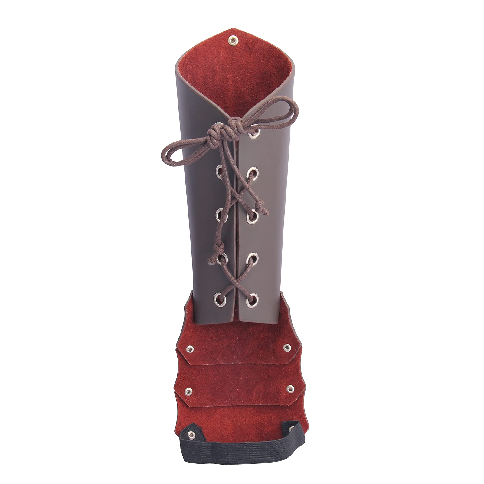 JAOYU Men's Leather Bracers - Medieval Arm Armor Cuffs & Viking Wristbands for Cosplay, LARP, Renaissance Fairs | Unisex Design for Men & Women | Perfect for Costume Parties, Historical Reenactments & Fantasy Events