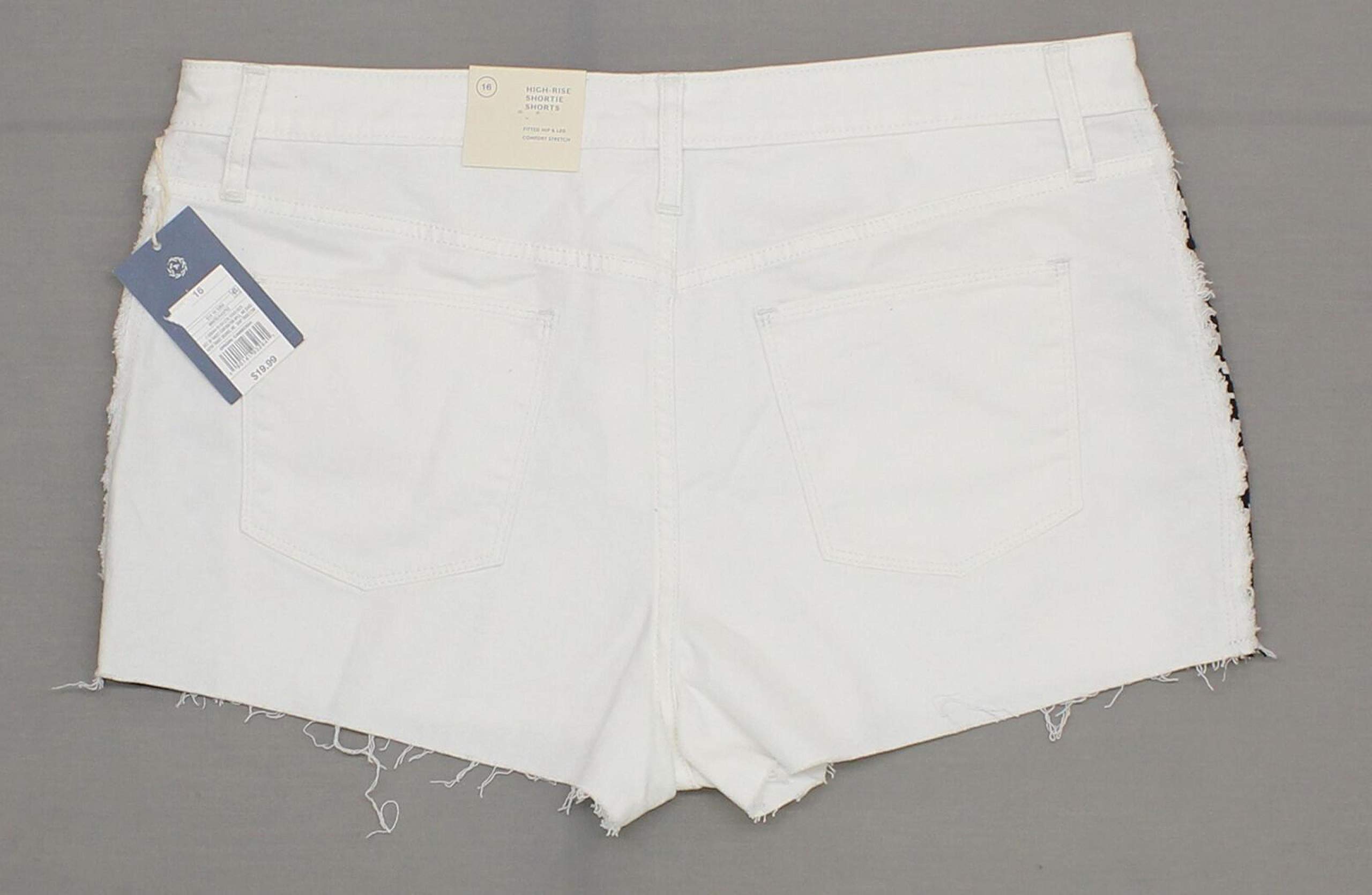 Universal Thread Women's High-Rise Shortie Jean Shorts with Side Panel - 10