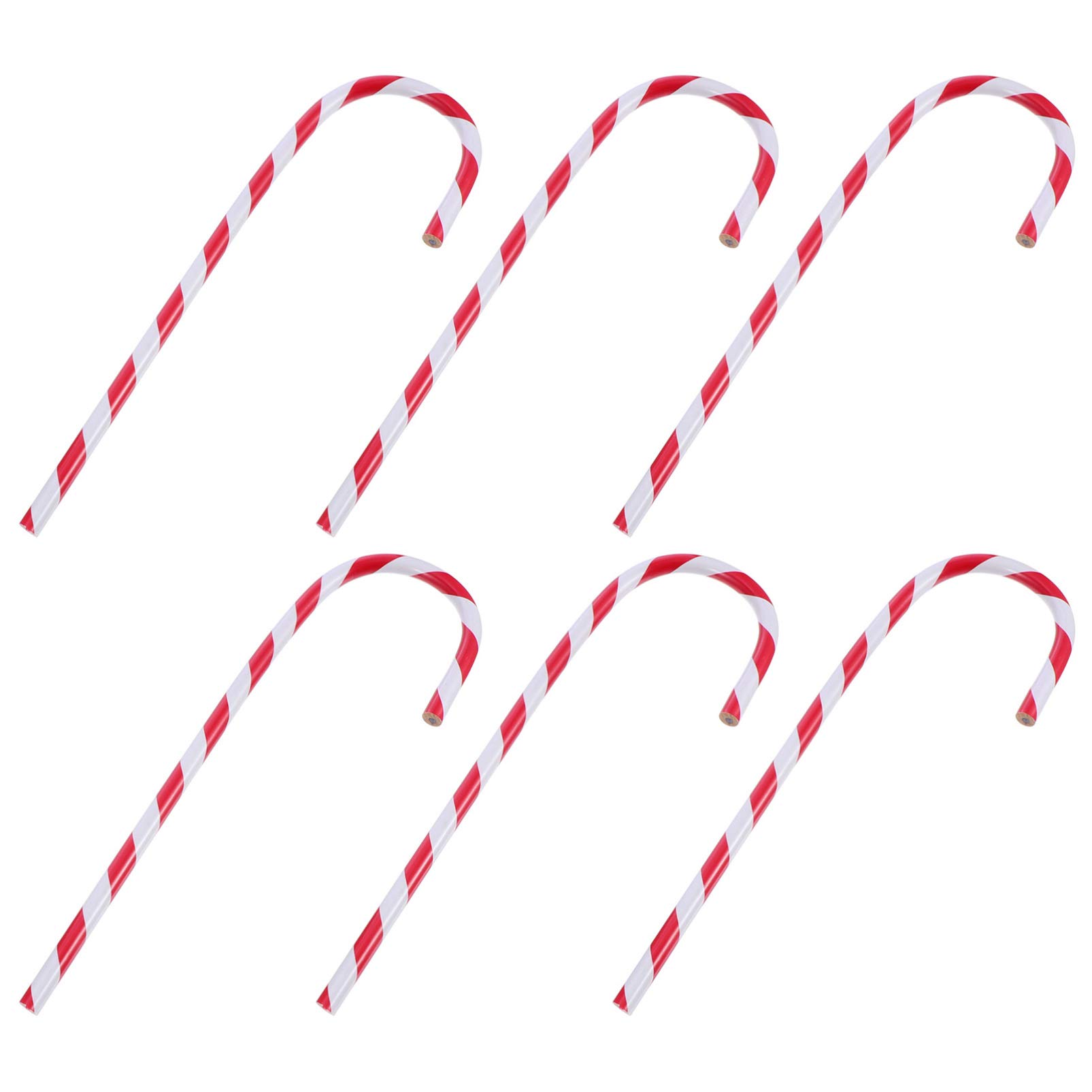 TENDYCOCO 6-Pack Christmas Candy Cane Pens - Festive Holiday Pencils with Umbrella Cane Design for Students, Xmas Party Favors & New Year Goodie Bags - Perfect for Classroom Gifts, Stocking Stuffers and Holiday Celebrations
