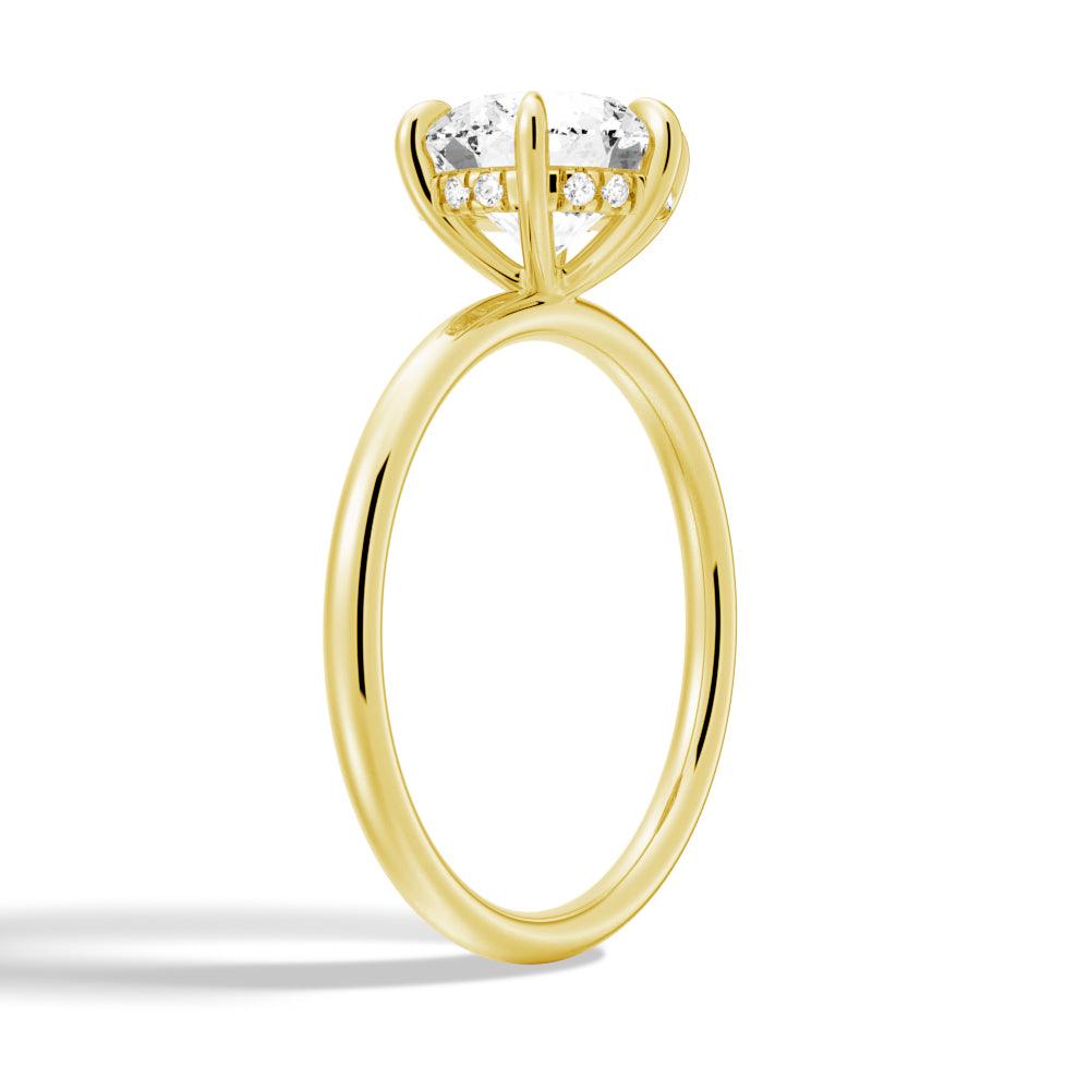 6-Prong Solitaire Moissanite Engagement & Wedding Ring Set for Couples with Matching Men's Band - Perfect for Proposals, Anniversaries & Romantic Occasions