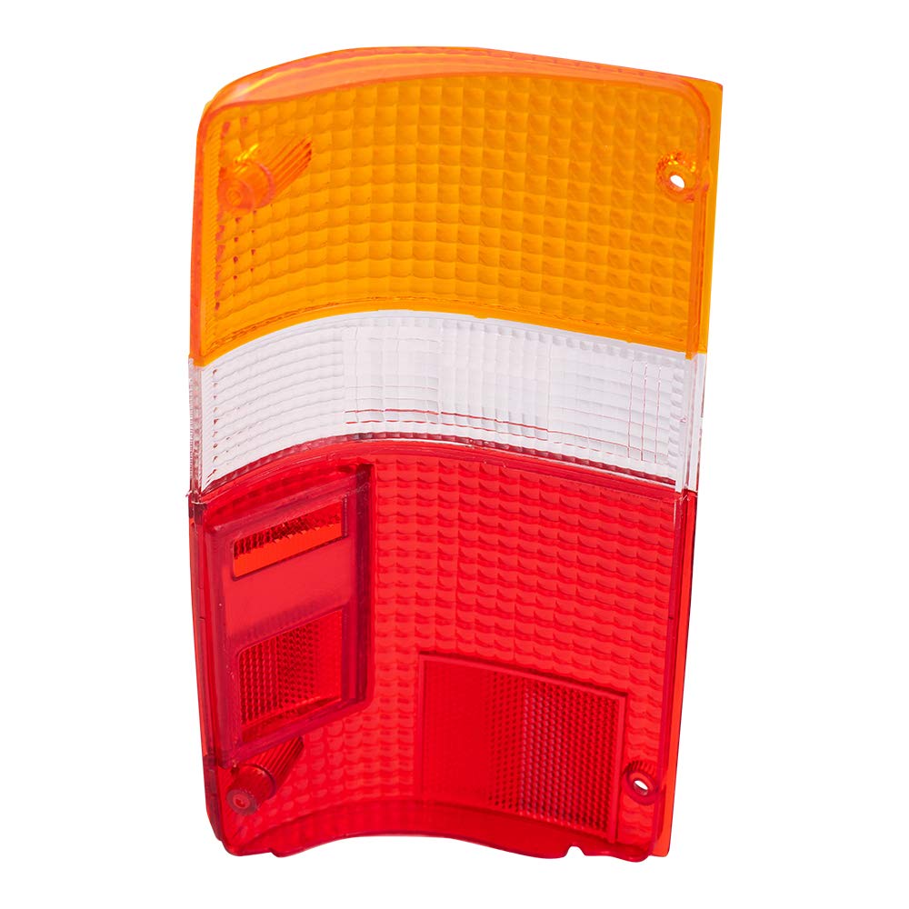 Brock Replacement Driver & Passenger Taillights - Compatible with 1989-1995 Pickup Truck (Part #8155189166, 8156189166) - Durable Tail Lamp Lens for Enhanced Visibility & Safety - Perfect for Night Driving, Off-Road Adventures & Vehicle Restoration Projects