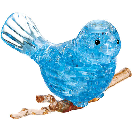 3D Crystal Blue Bird Figurine - Handcrafted Glass Sculpture for Home Decor, Gift & Collectible | Perfect for Living Room, Office & Wedding Centerpiece