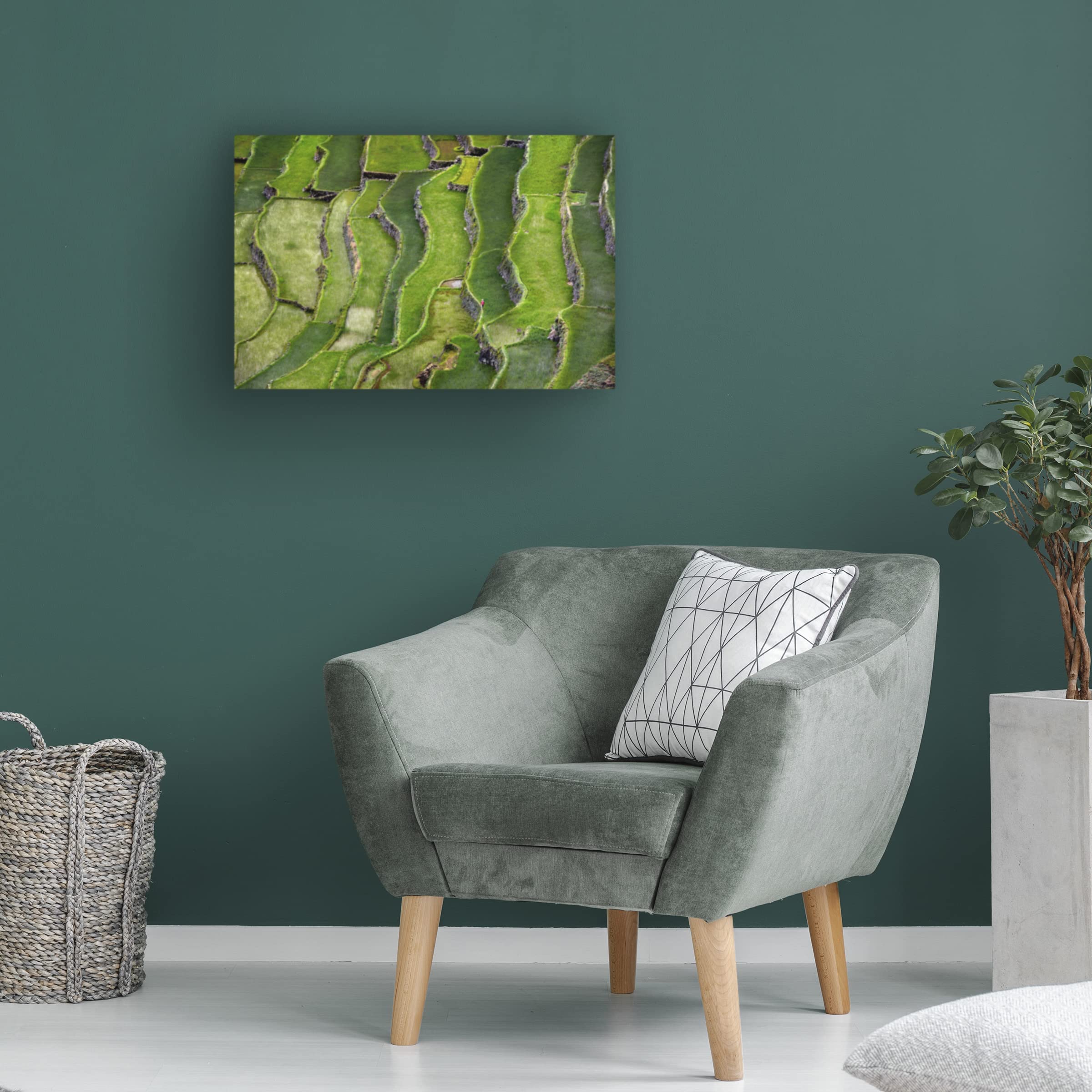 Trademark Fine Art 'Terrace Walking' Canvas Wall Art Print by Izidor Gasperlin - Modern Home Decor for Living Room, Bedroom & Office