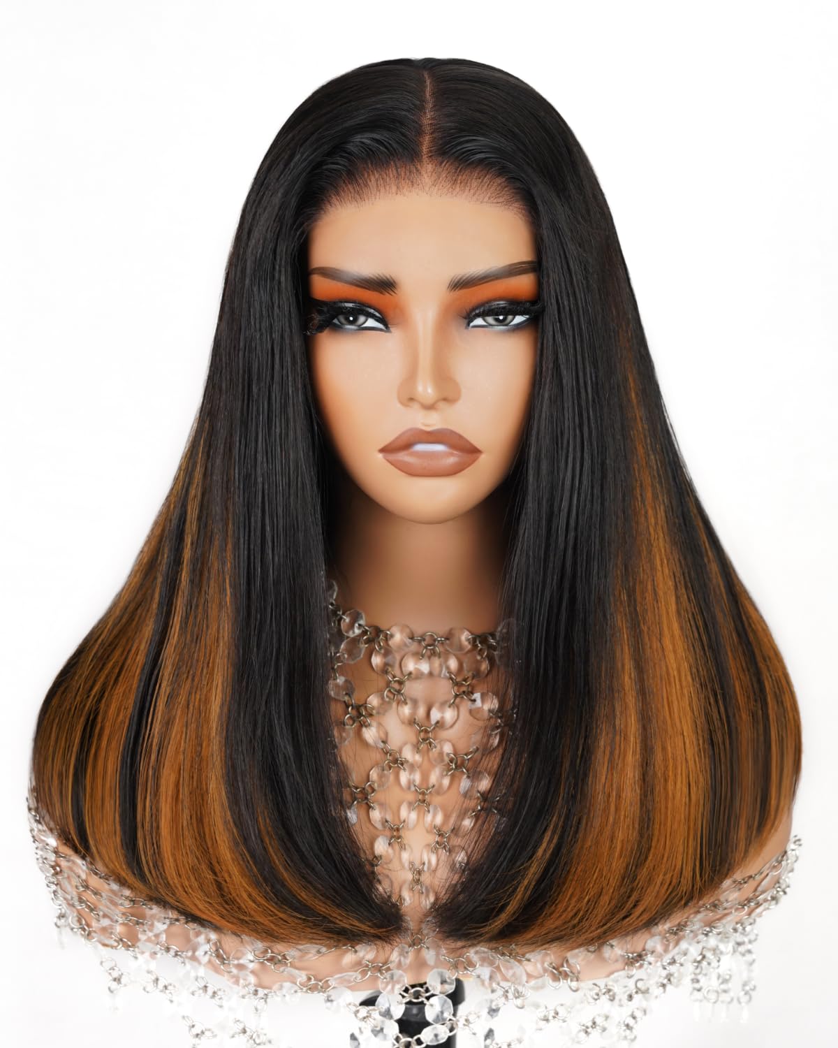 Arabella Hair 5x6 Glueless Bob Wig Human Hair with 4 Pcs 1B/30 Clip-in Extensions - Pre Plucked, Pre Cut, 280% Density, Bleached Knots - Perfect for Daily Wear, Parties & Special Occasions