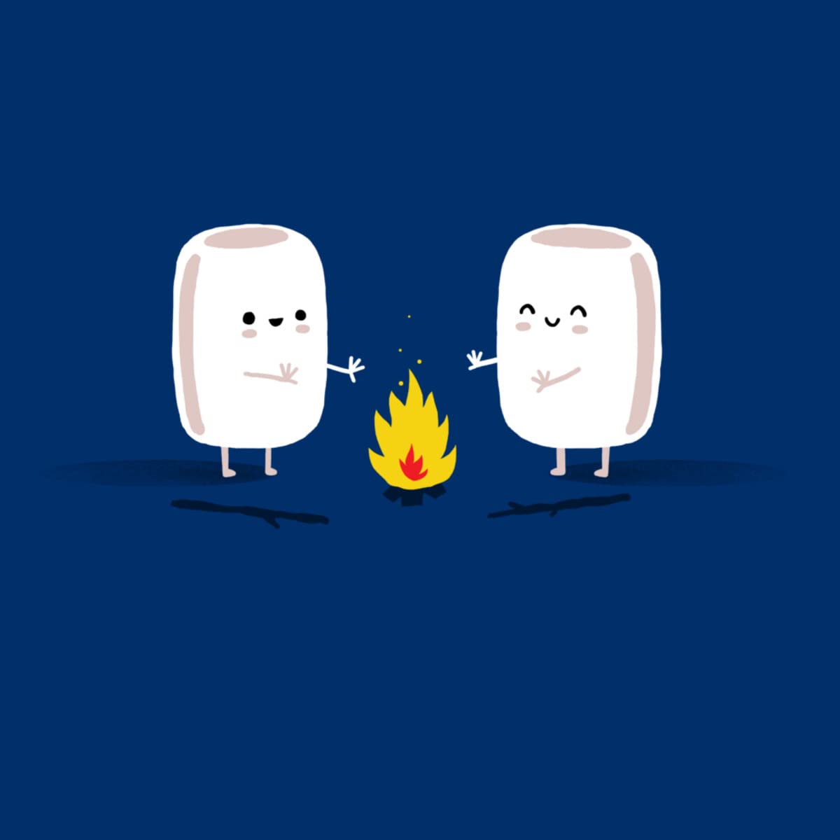 Design By Humans Boys' Marshmallows Graphic T-Shirt by Laurxy - Soft Cotton Tee for Kids, Casual Wear & Playdates